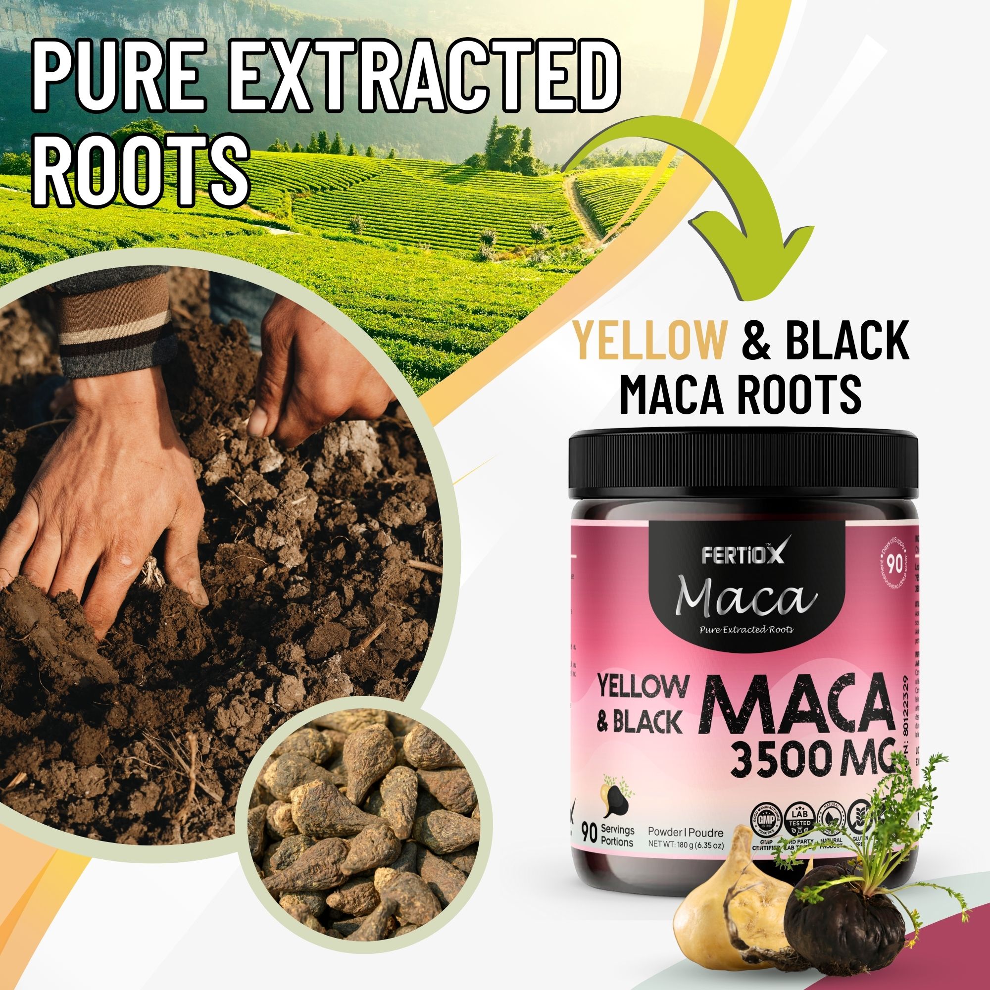Fertiox Maca Powder 3500 mg