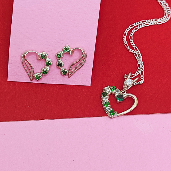 Conjunto de joyería corazón