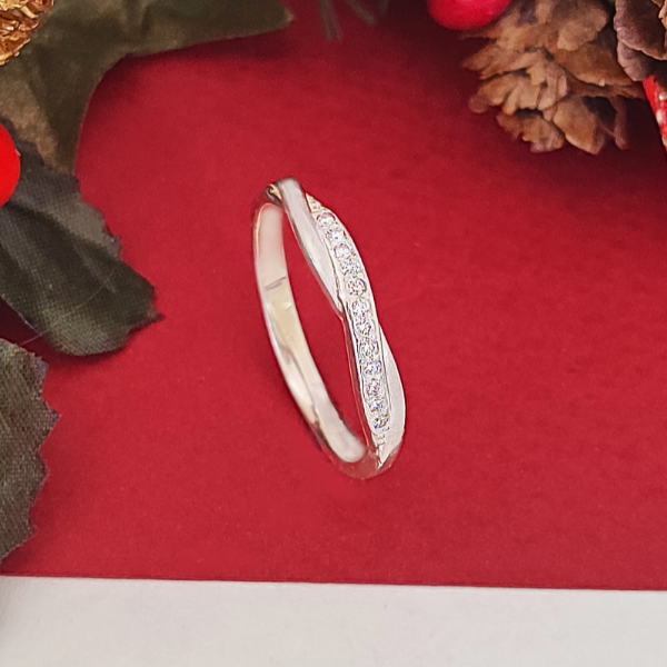 Anillo de plata 925 torcido