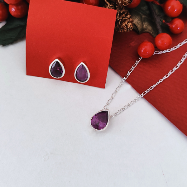 Set en plata 925 en gota