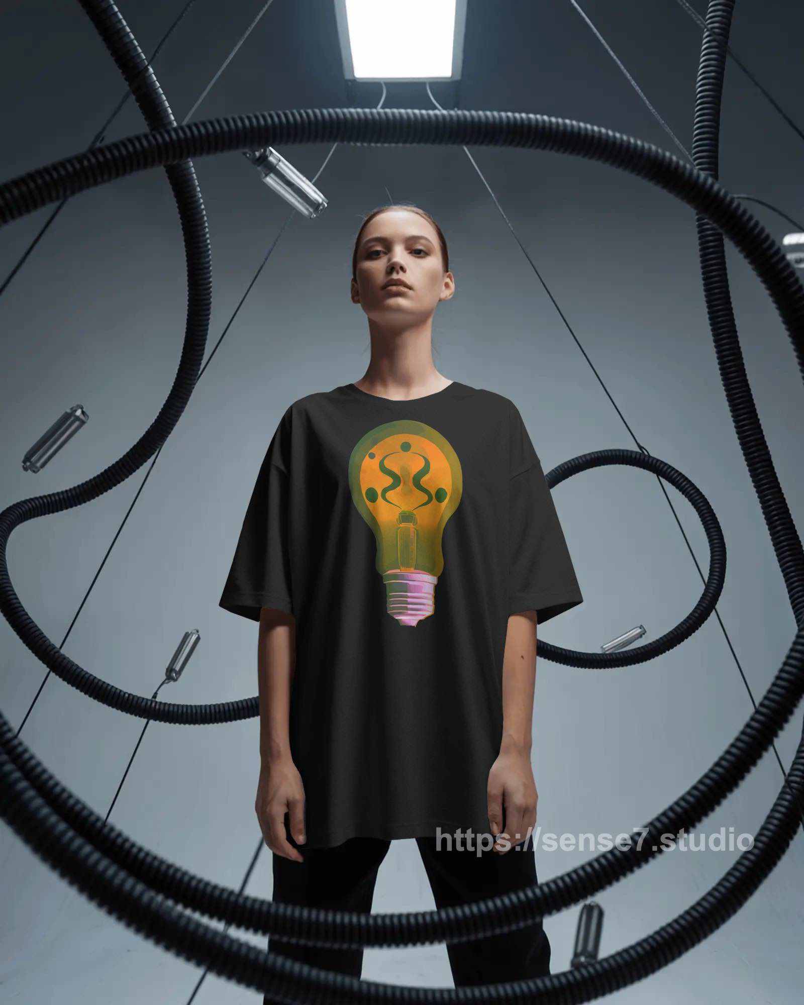 Glow Bulb Graphic T-Shirt