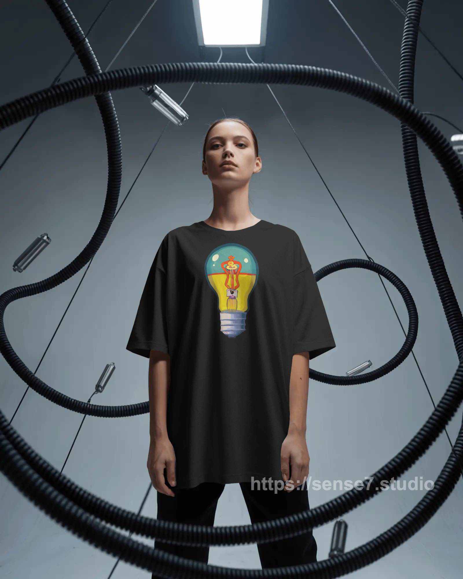 Creative Lightbulb Graphic Tee