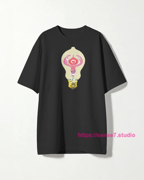 Creative Bulb Graphic T-Shirt