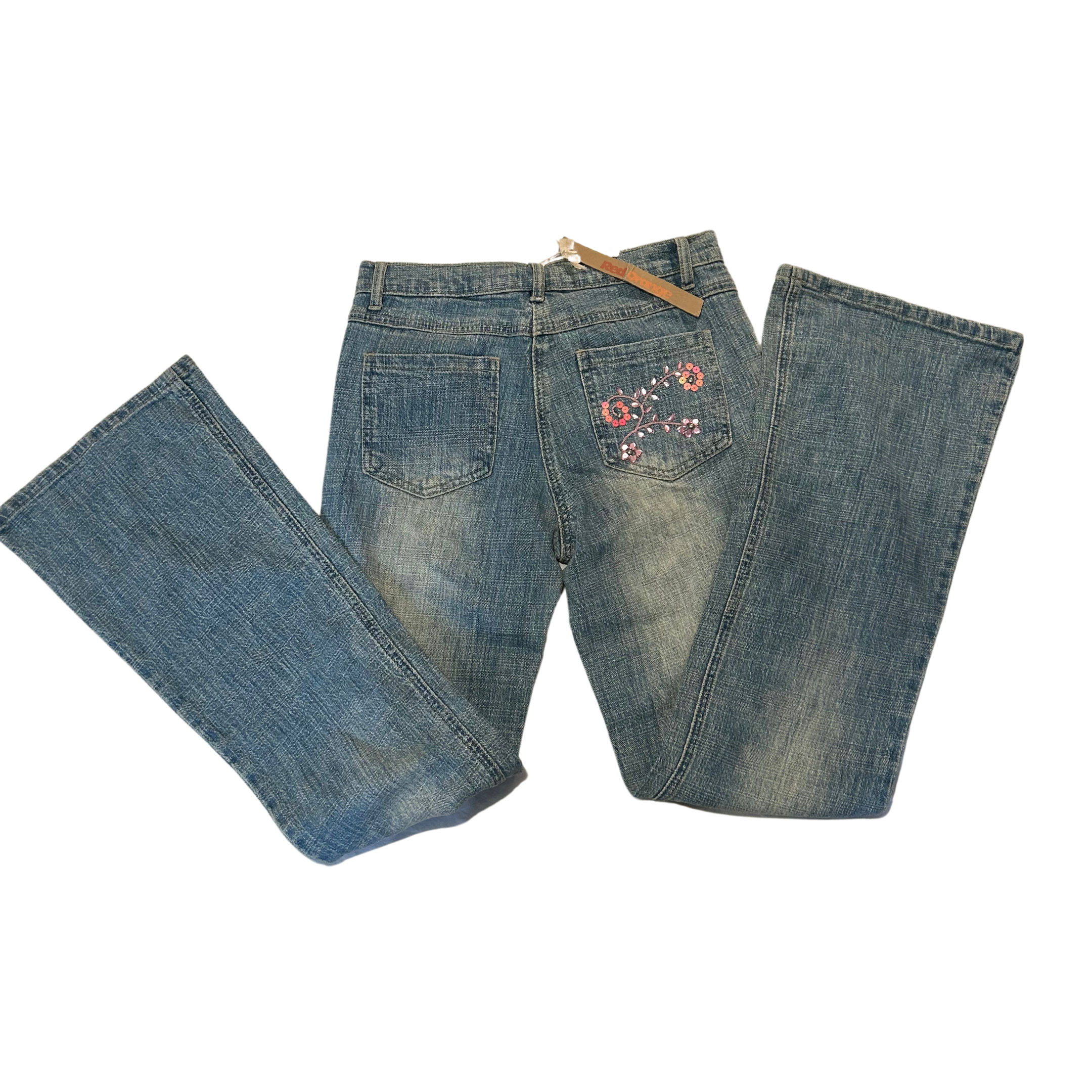 Embellished deadstock jeans
