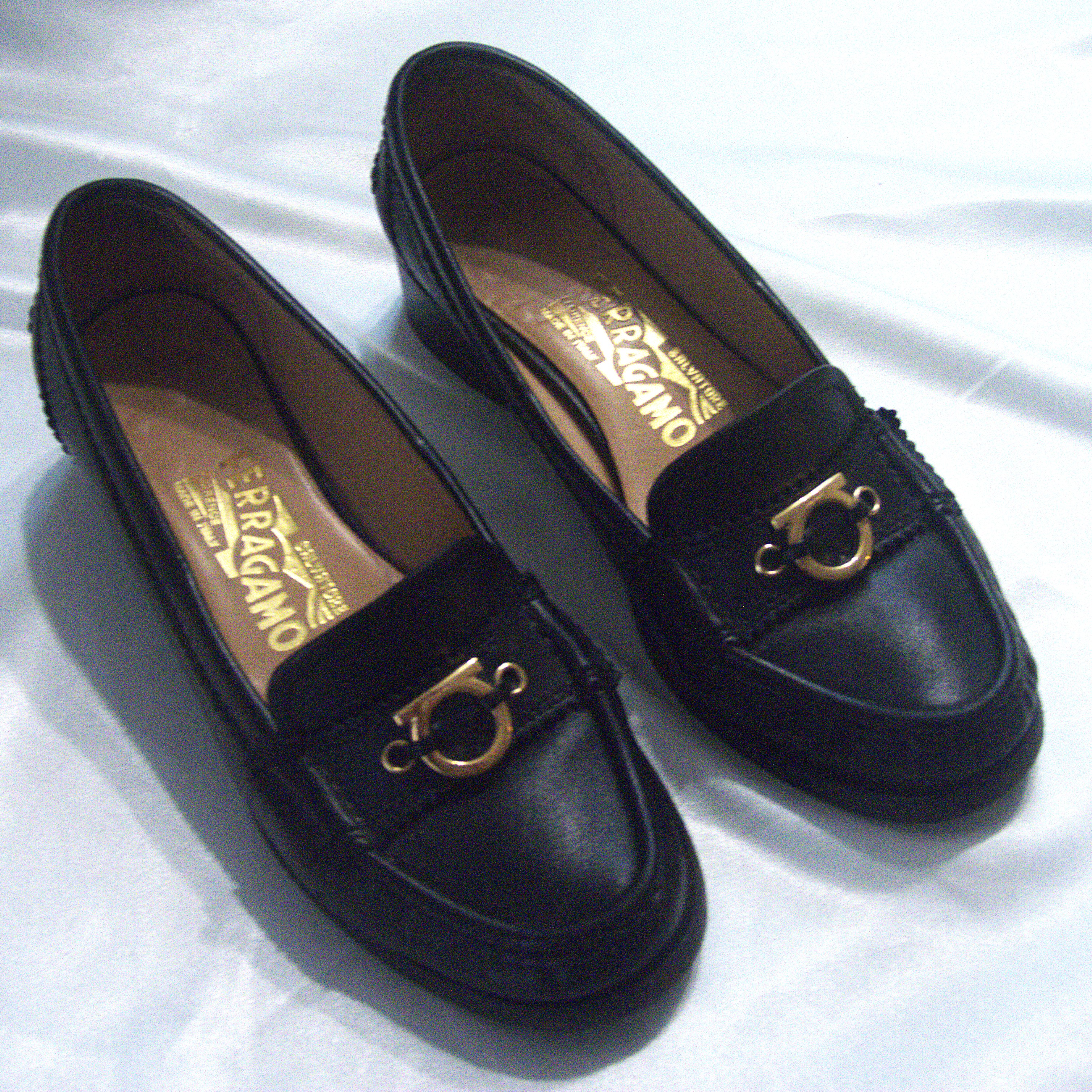 Vintage Ferragamo leather loafers