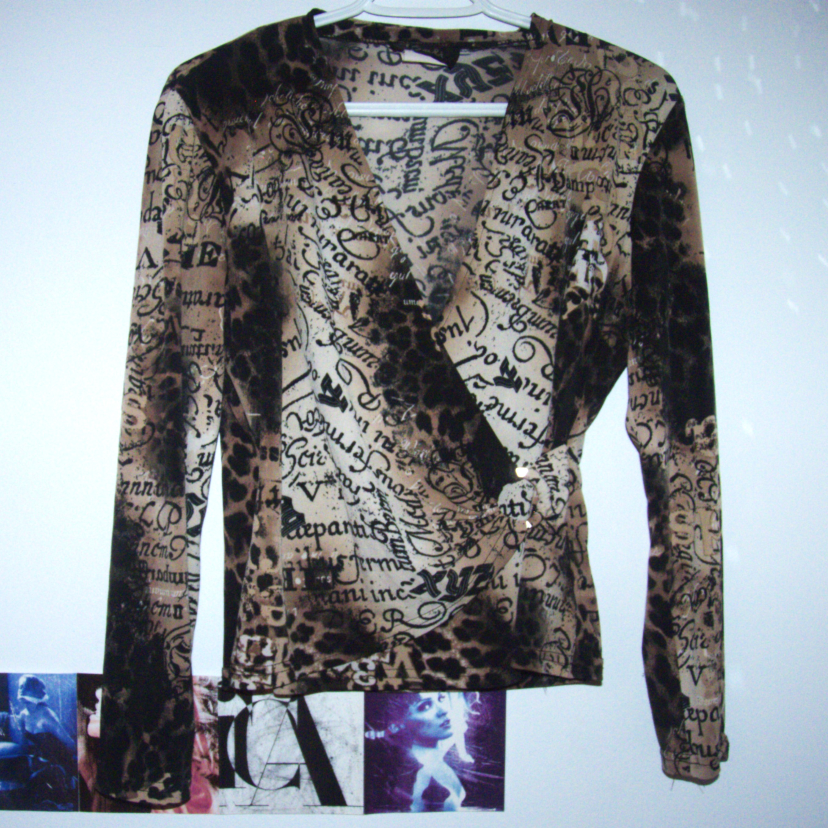 Vintage Leopard-print graphic longsleeve