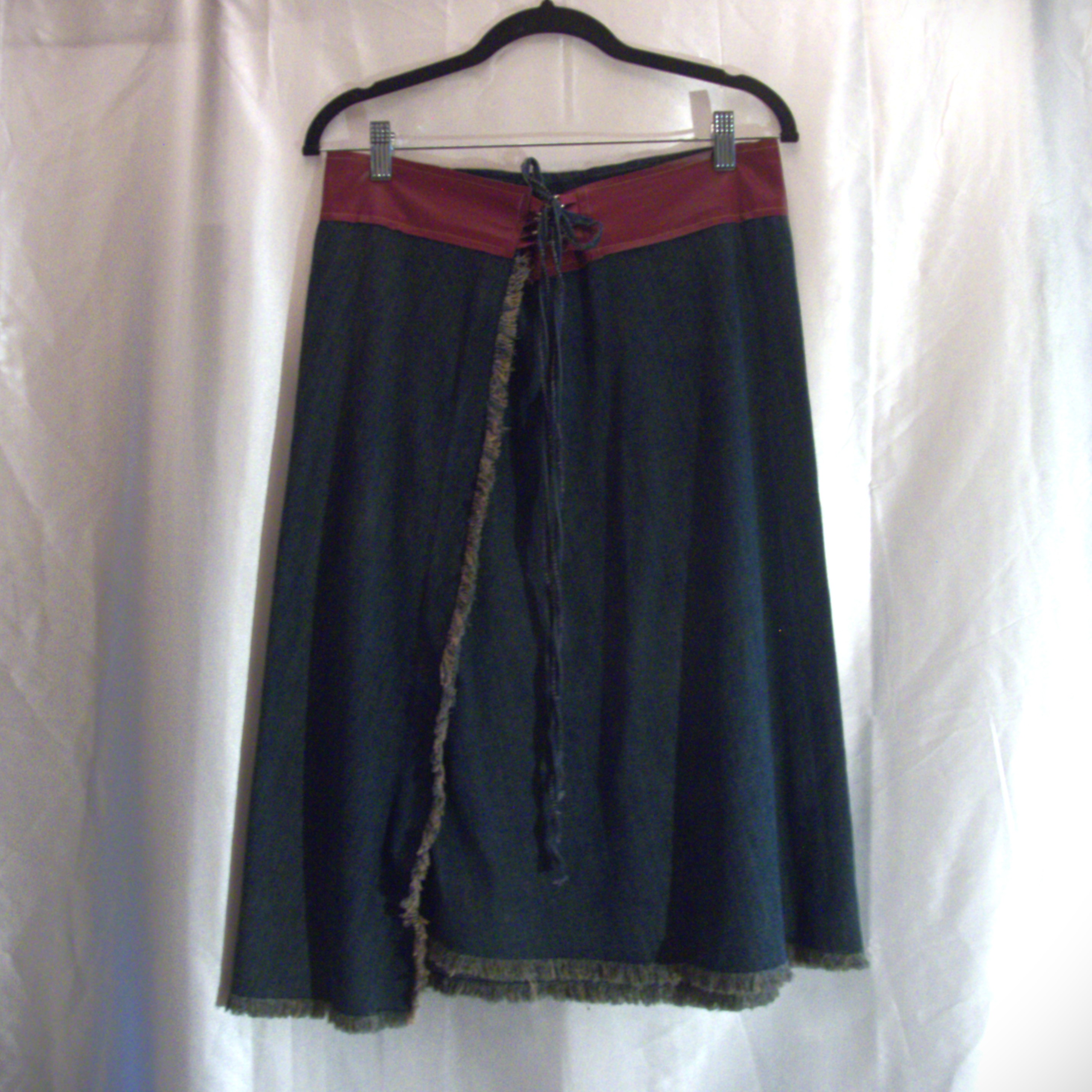 Vintage Denim Midi skirt