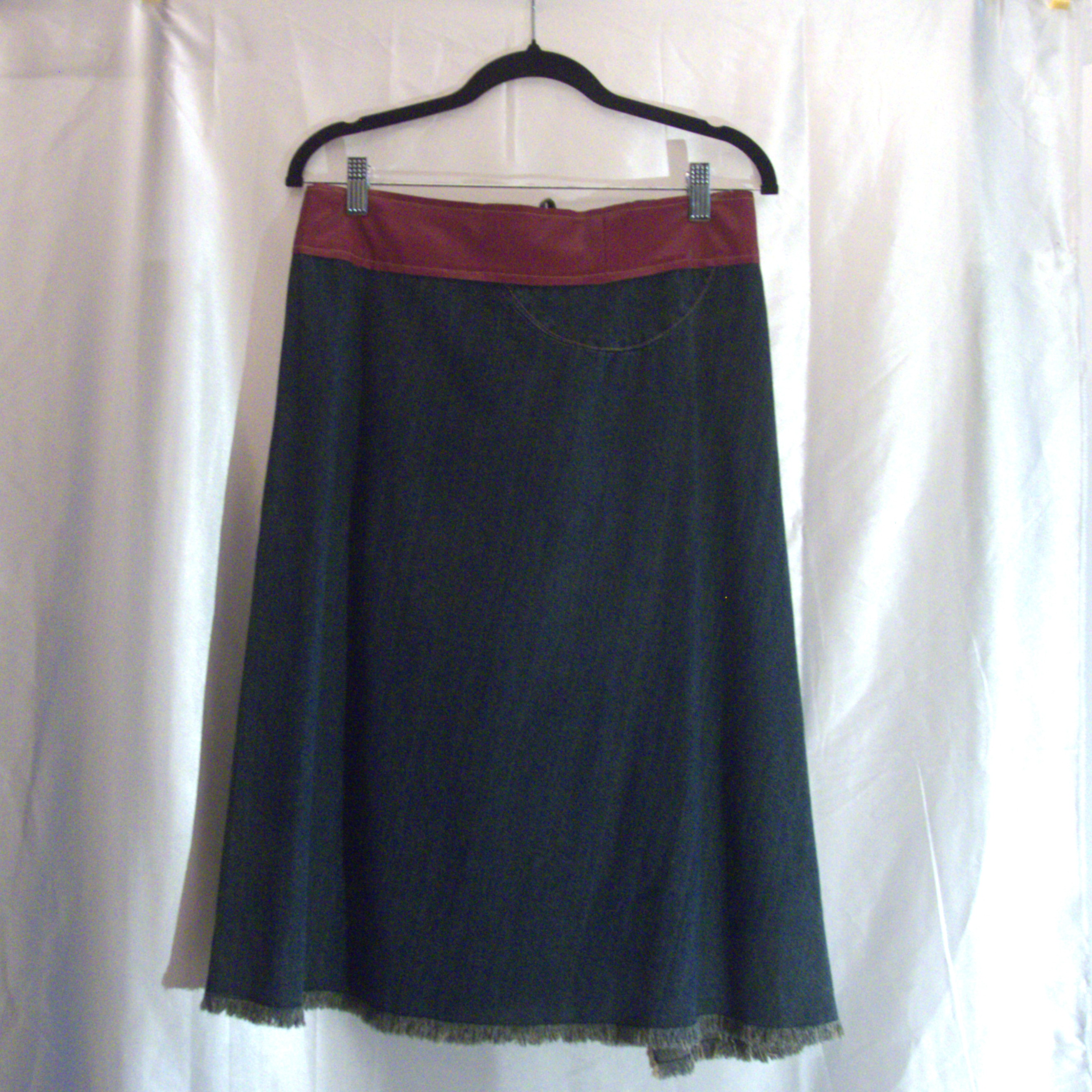 Vintage Denim Midi skirt