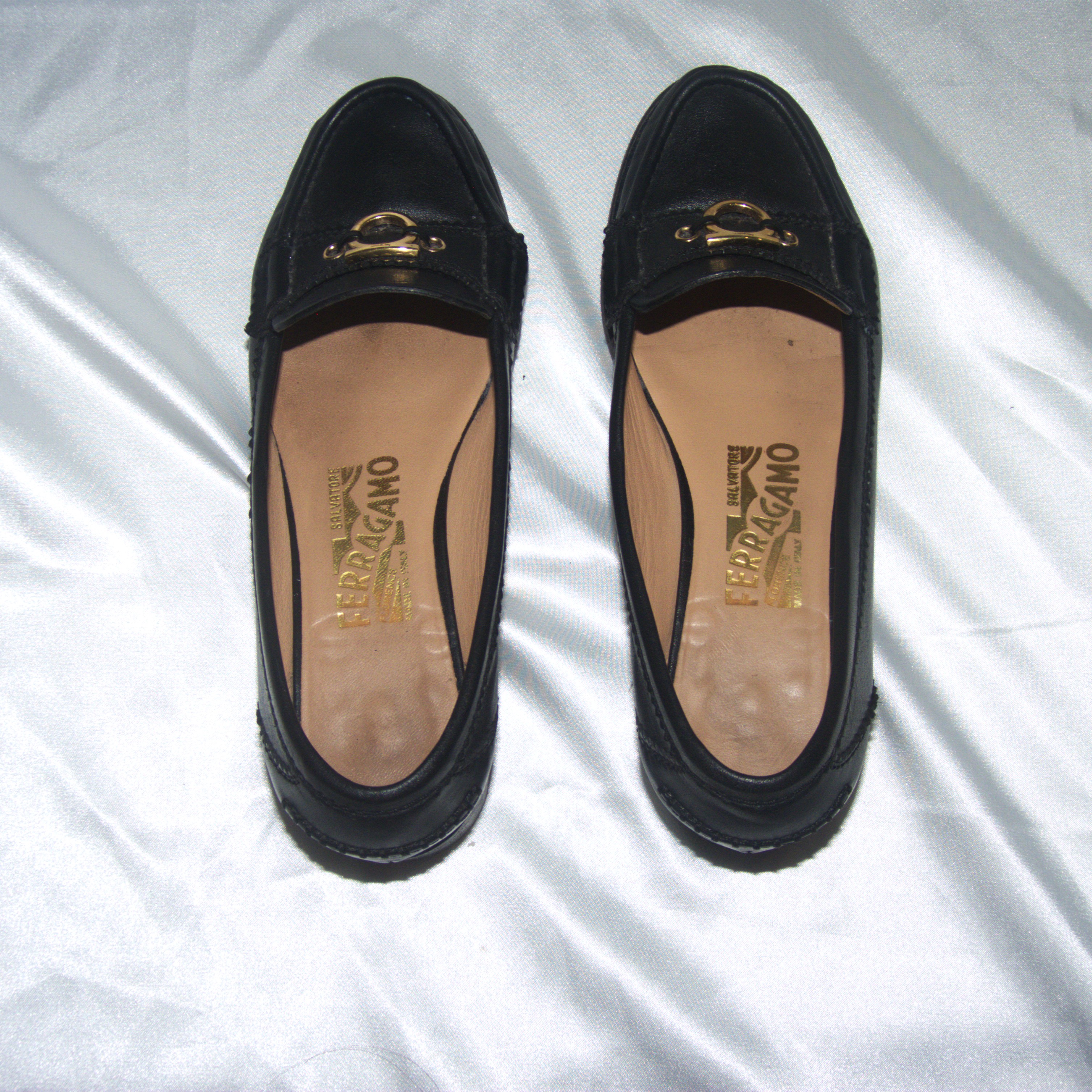 Vintage Ferragamo leather loafers