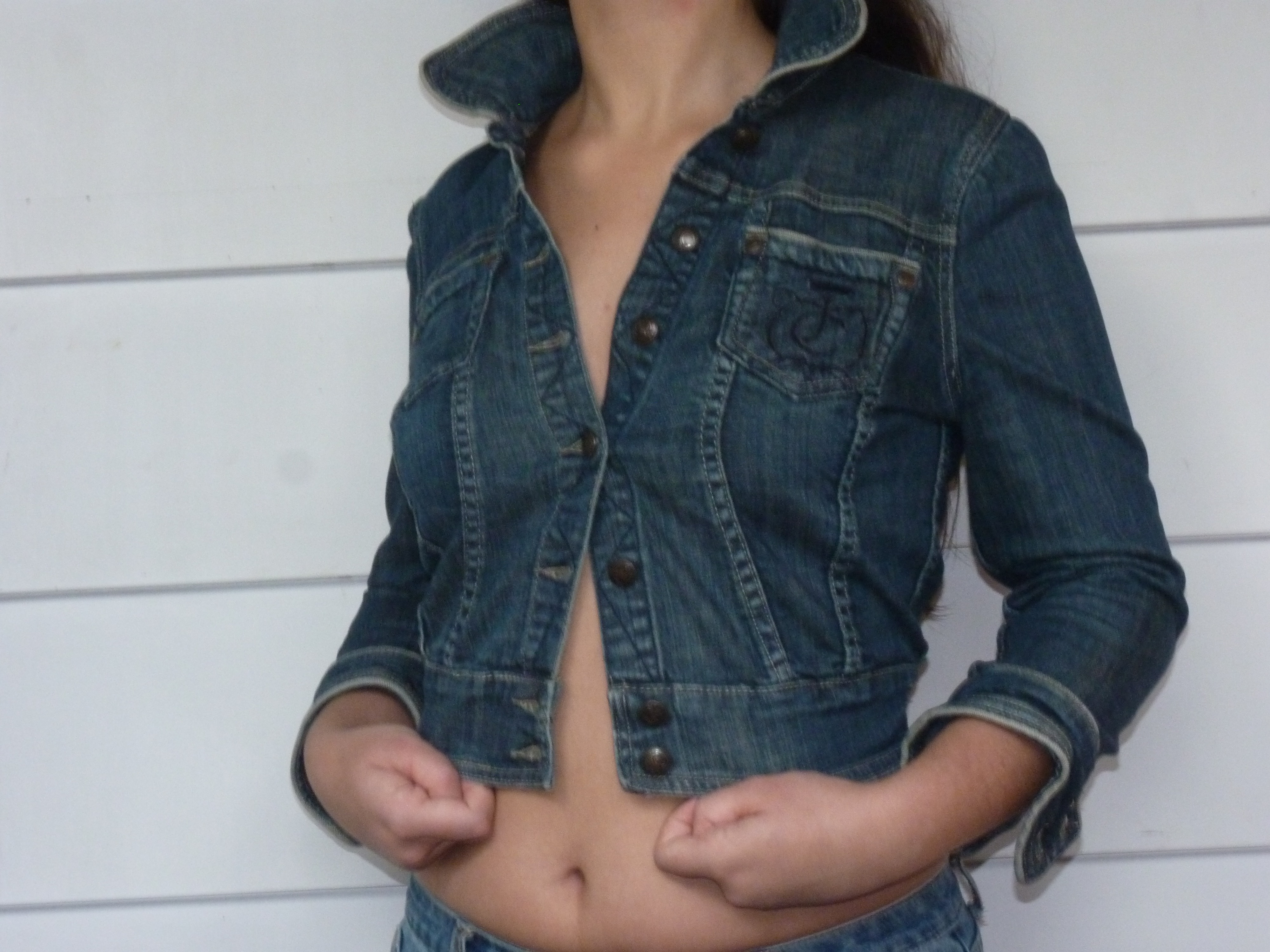 Juicy Couture Denim Cropped Jacket 