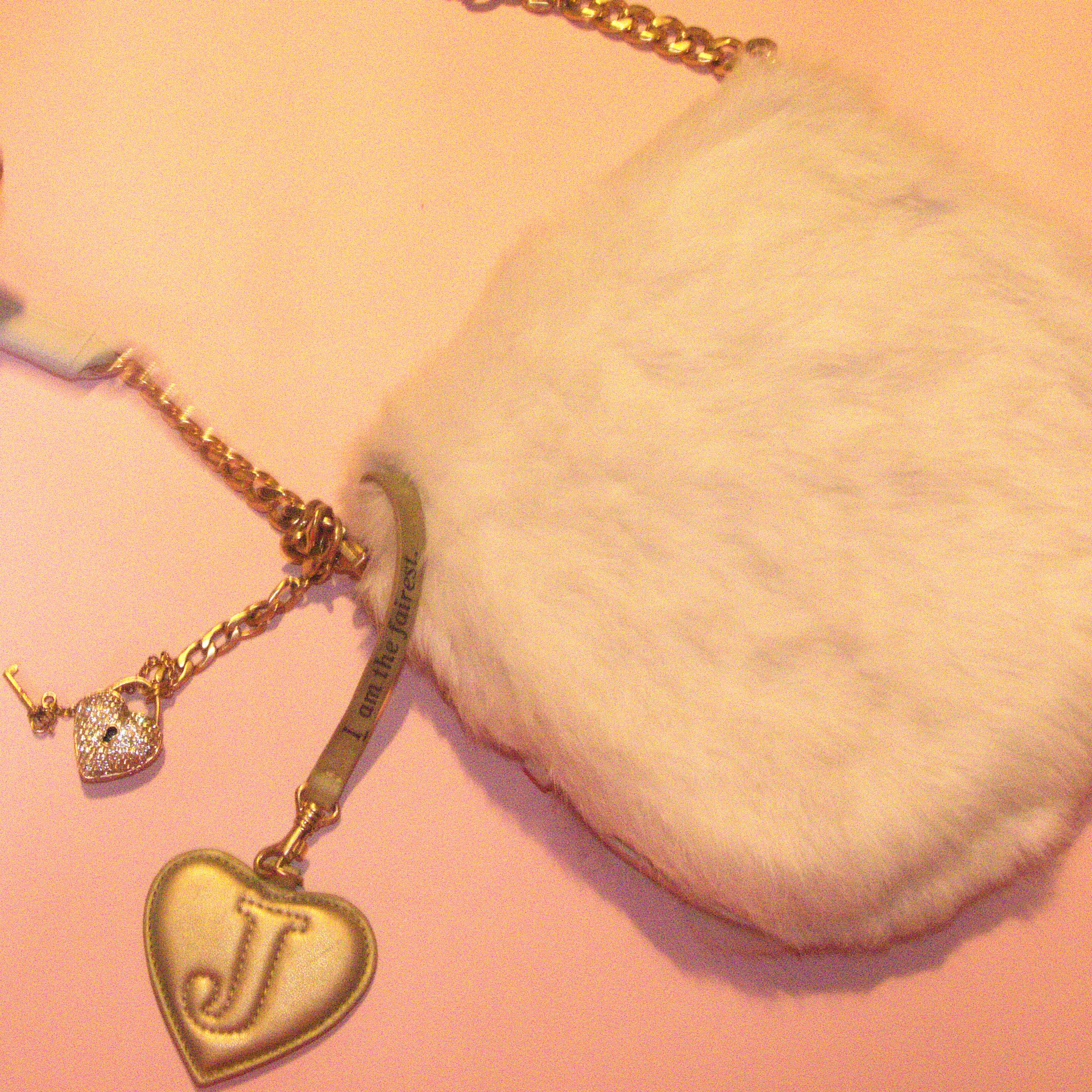 Vintage Juicy Couture White Rabbit Fur Handbag
