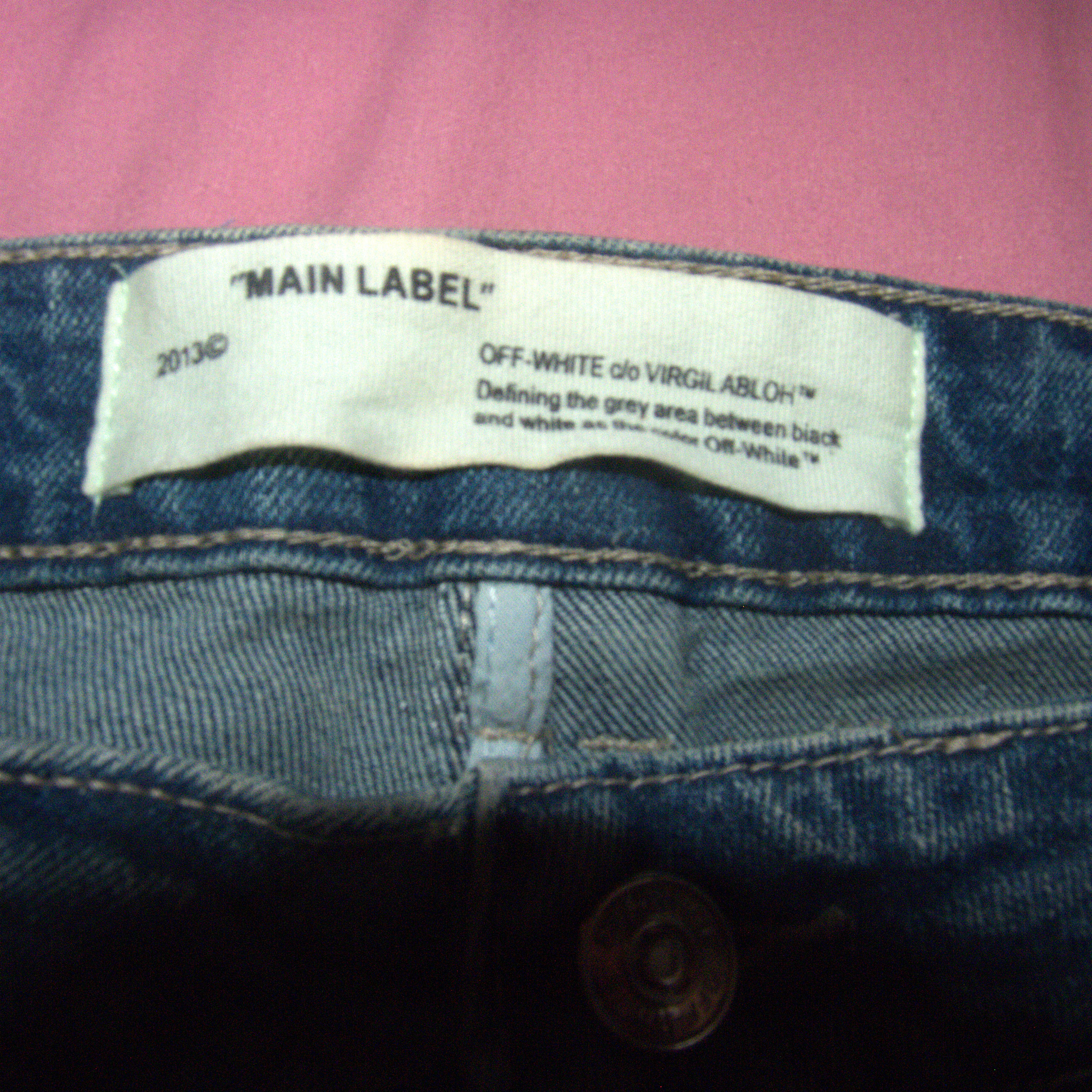 Off-White by Virgil Abloh Paint Splattered jeans 