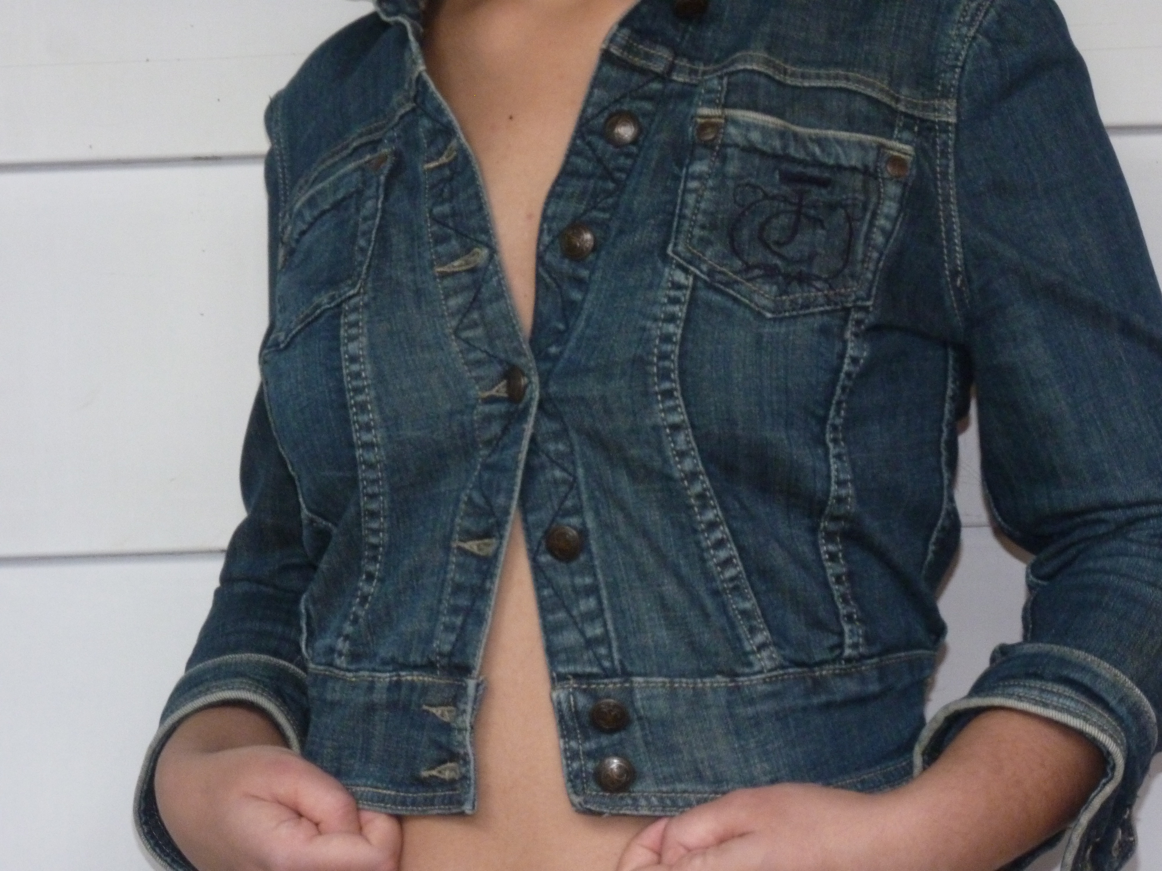 Juicy Couture Denim Cropped Jacket 