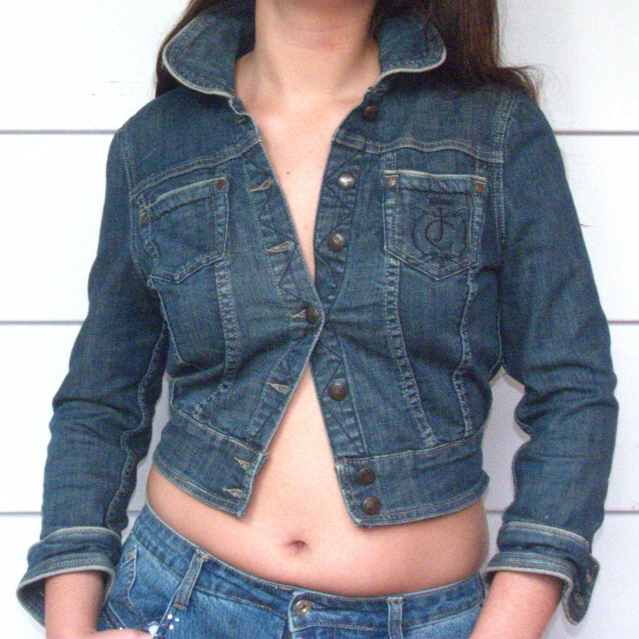 Juicy Couture Denim Cropped Jacket 