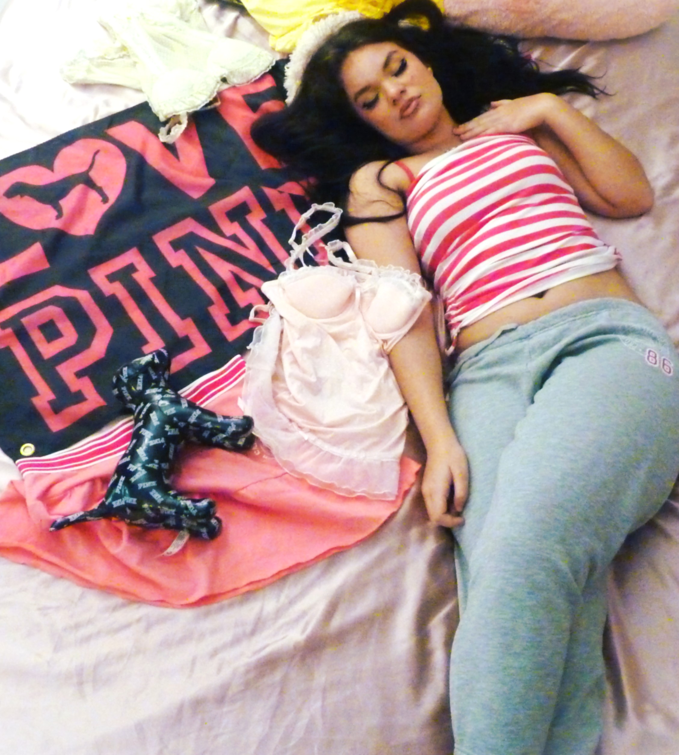 Vintage Victoria's Secret PINK grey sweatpants, TEAM PINK