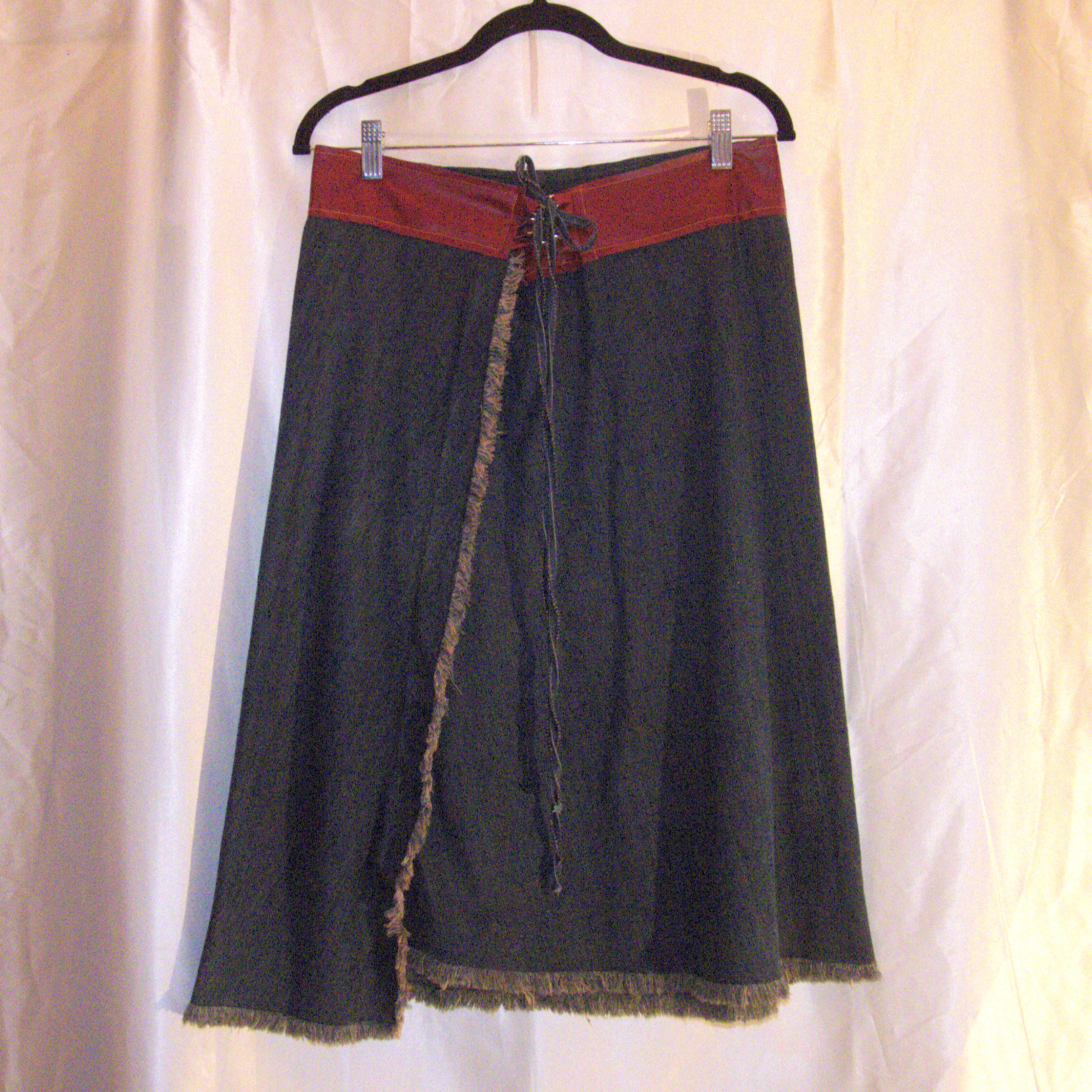 Vintage Denim Midi skirt