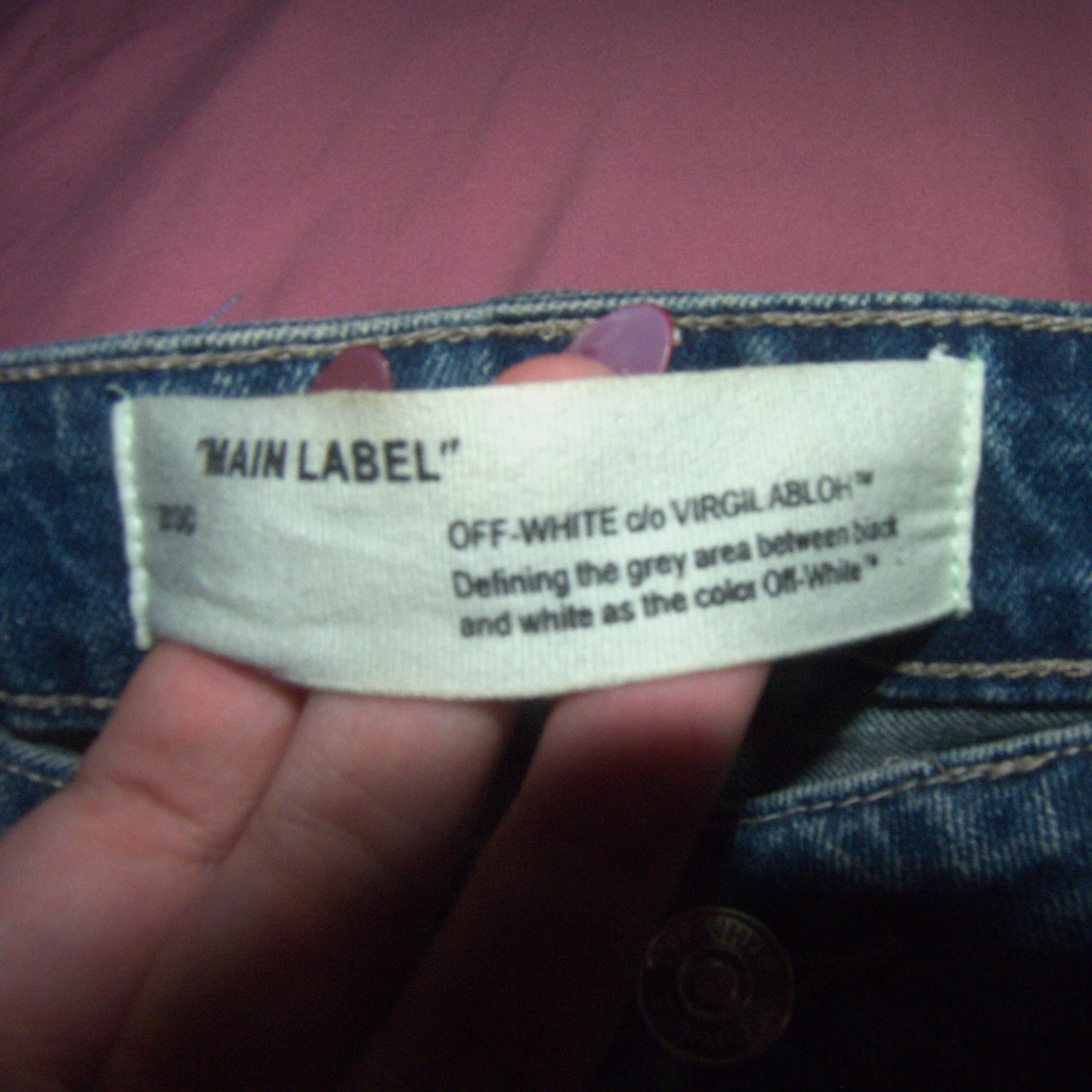 Off-White by Virgil Abloh Paint Splattered jeans 