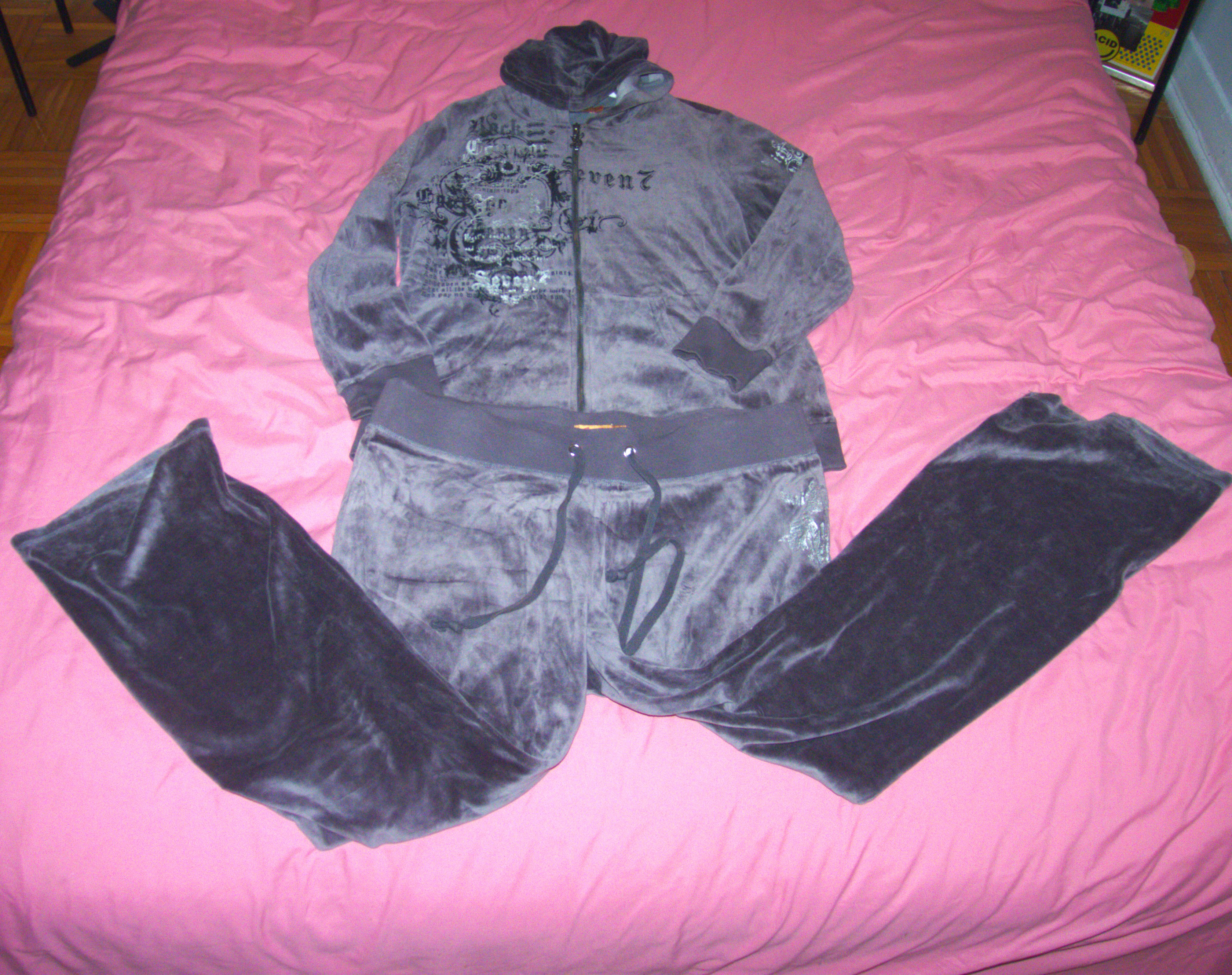 Authentic 2000s velour tracksuit