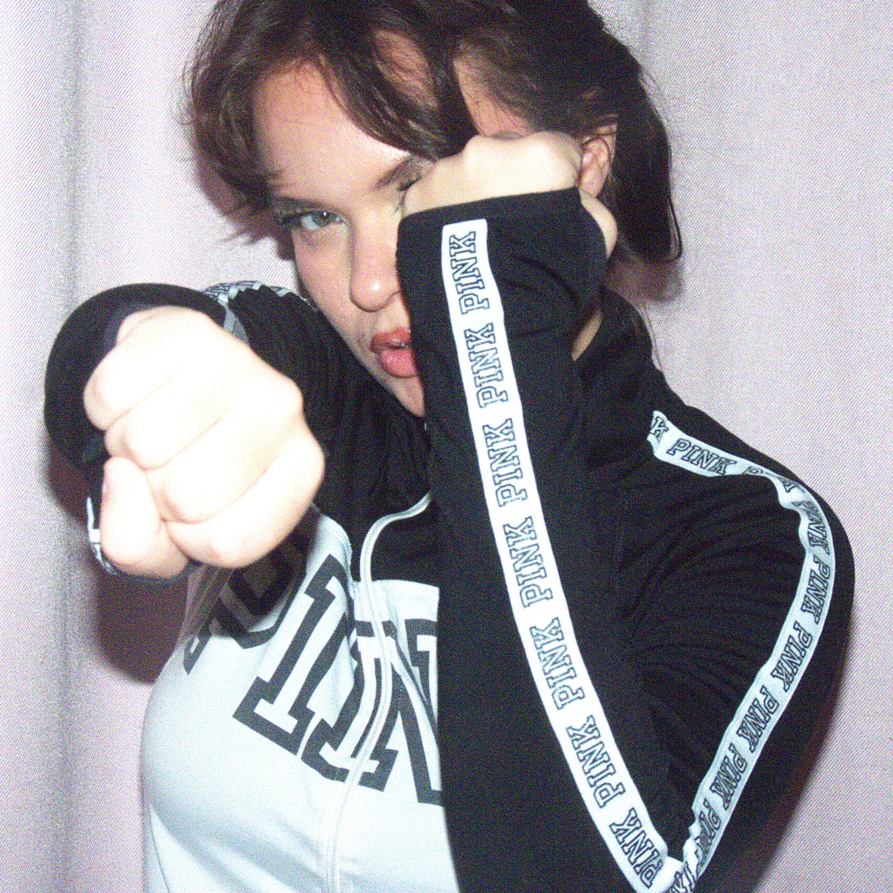 VS PINK quarter zip sweater