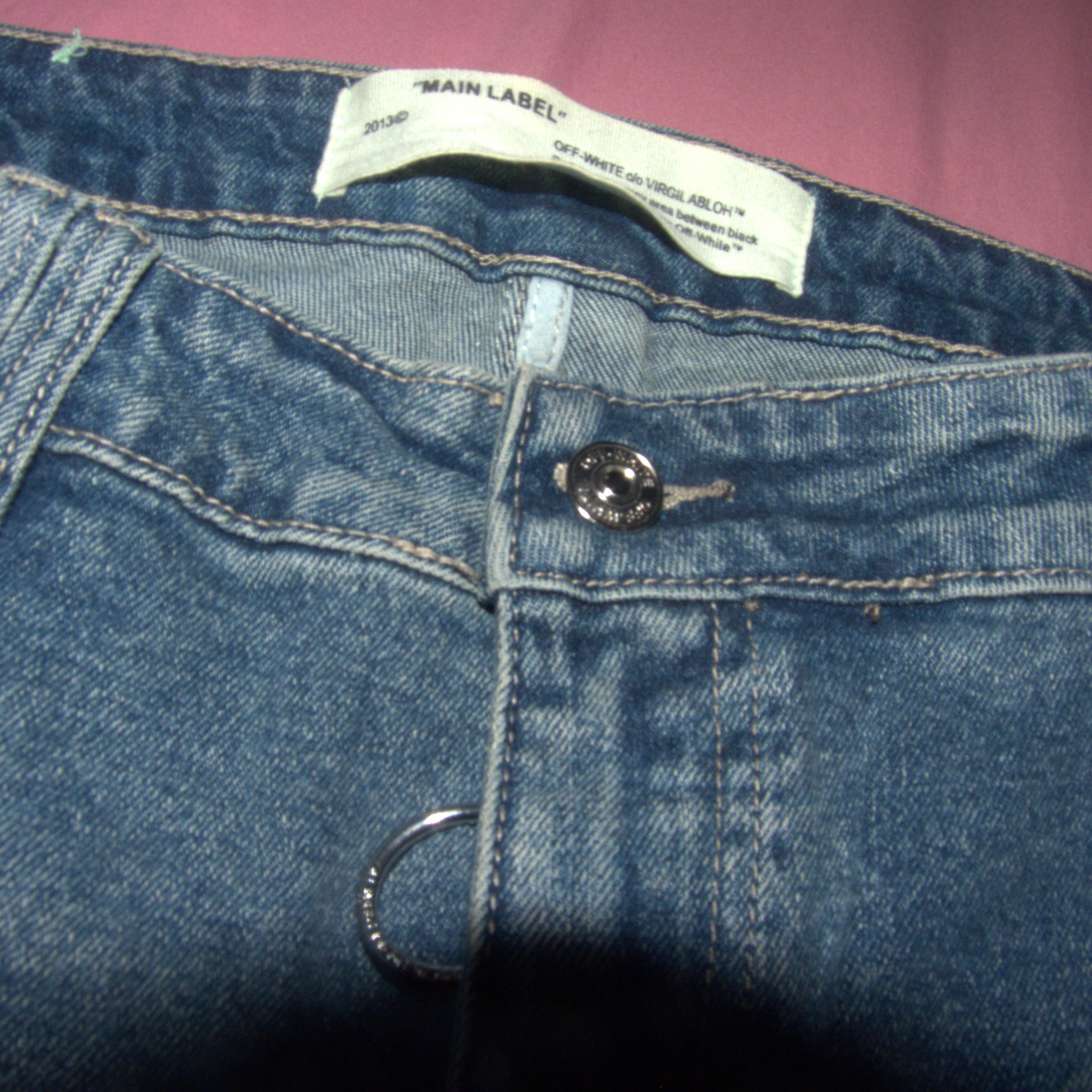 Off-White by Virgil Abloh Paint Splattered jeans 