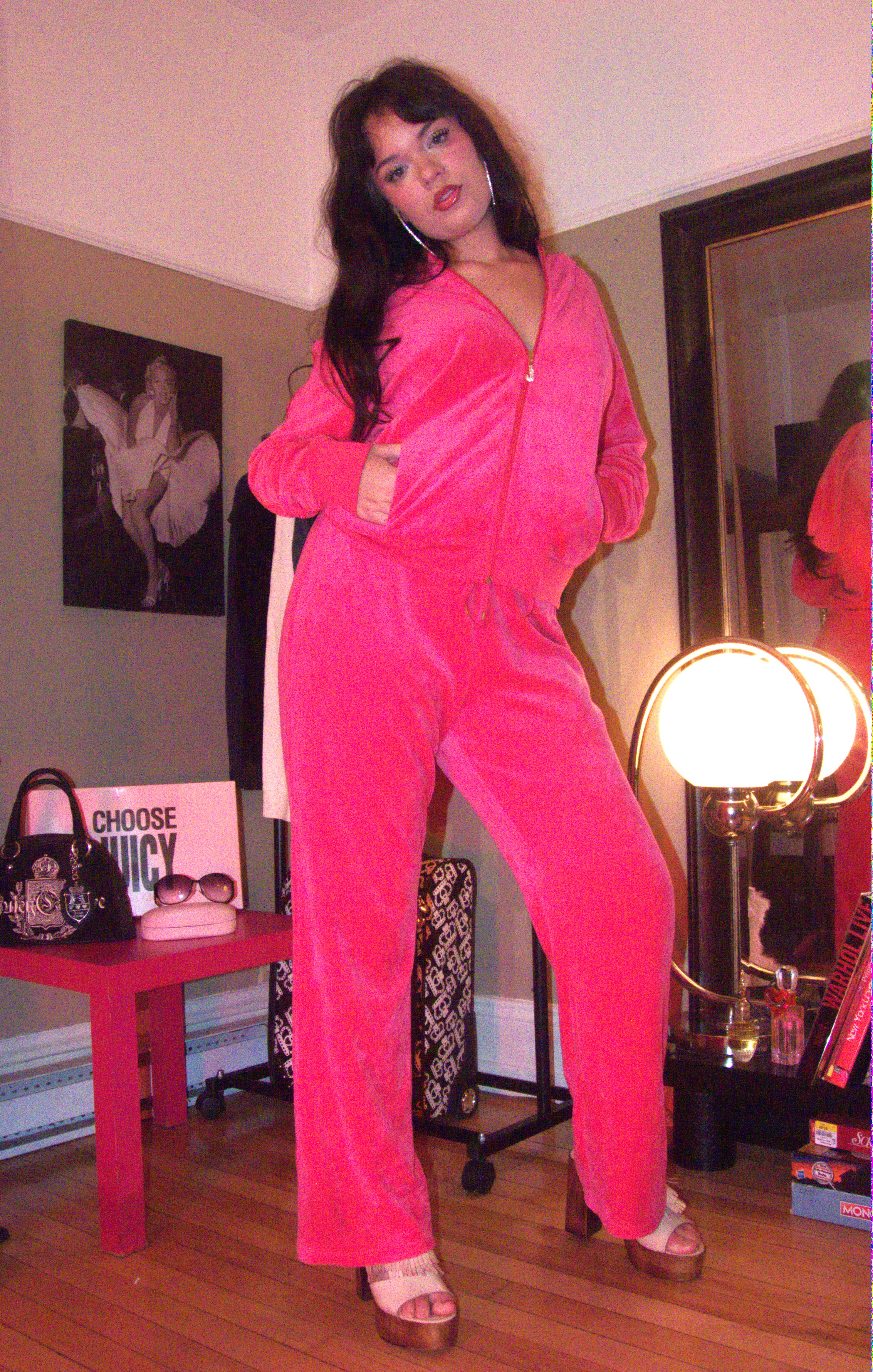 Juicy Couture Pink Tracksuit Velour Authentic VIntage 