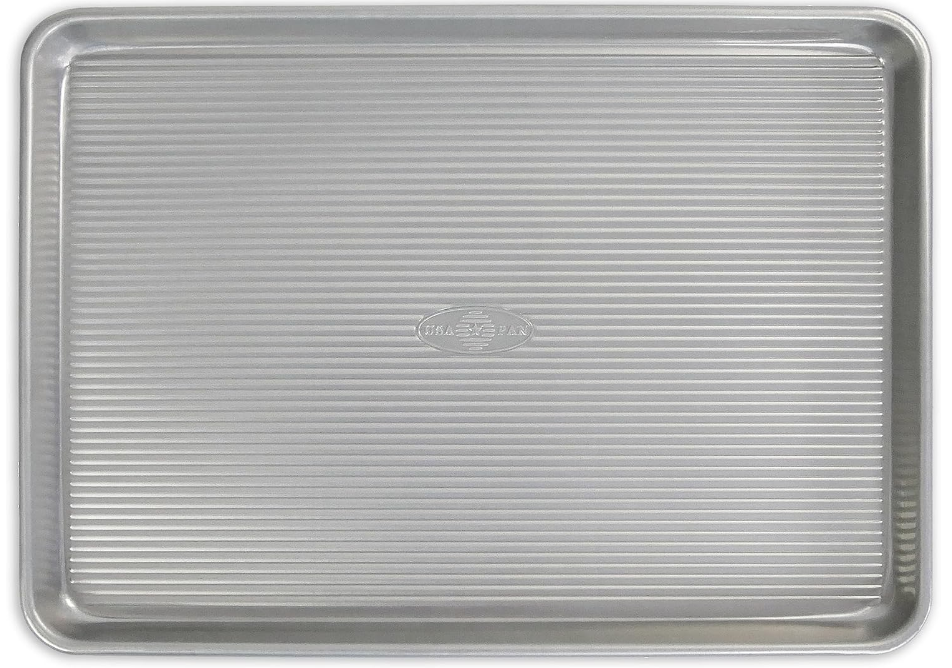 Bakeware Half Sheet Pan, Warp Resistant Nonstick Baking Pan, Made in the USA from Aluminized Steel 17 1/4 x12 1/4 x1