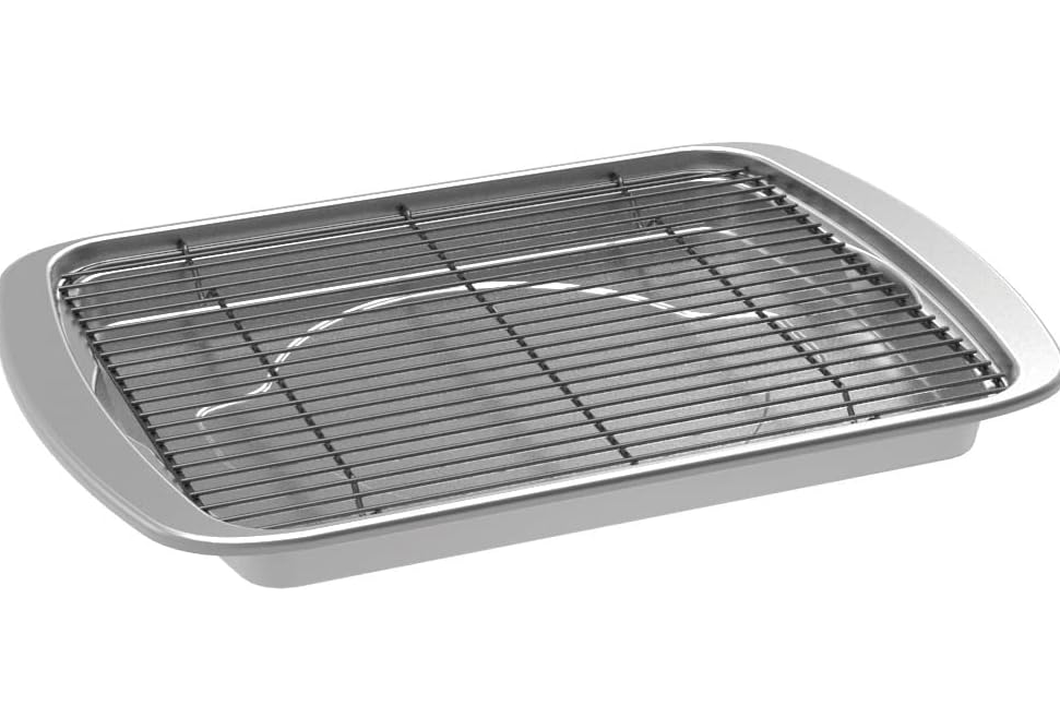 Oven Crisp Baking Tray, 17.10 x 12.40 x 1.40 inches, Natural