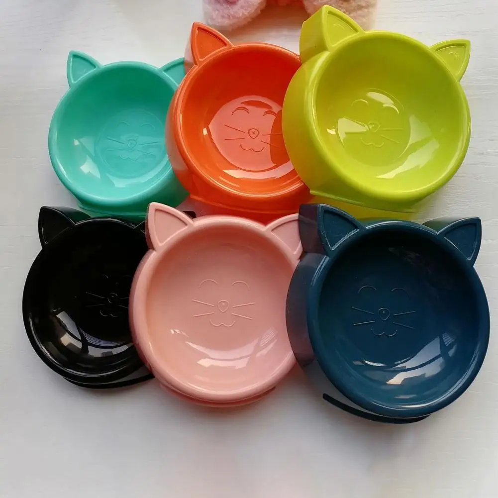 Cat-Shaped Ceramic Pet Bowl