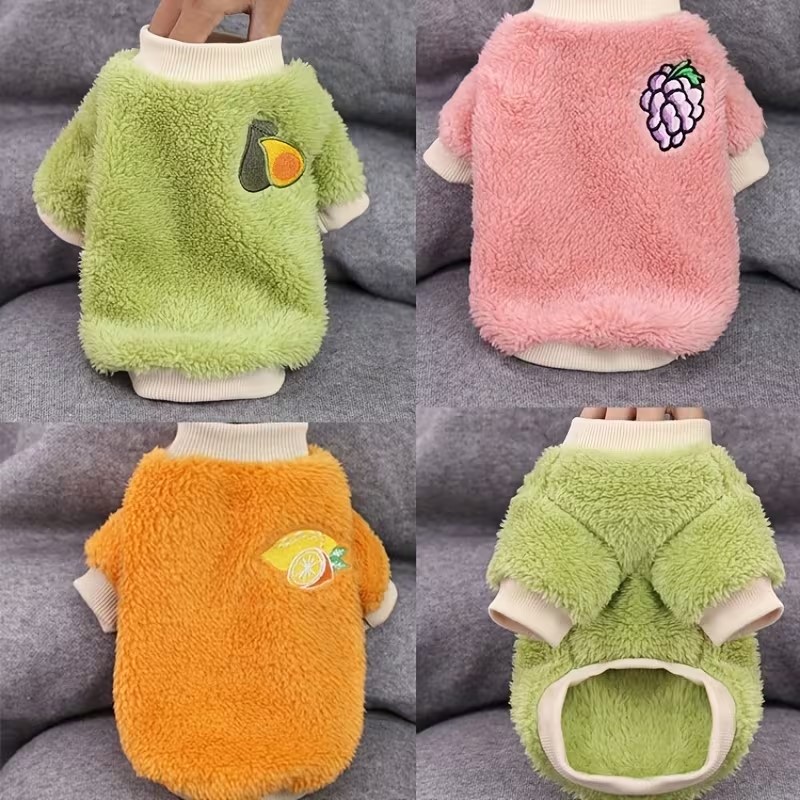 Comfortable Fruit-Themed Pet Vest for Small to Medium Dogs 