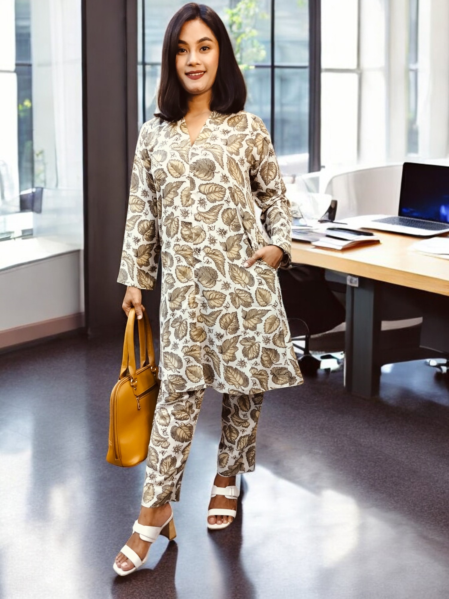 Korean century fabric with digital print