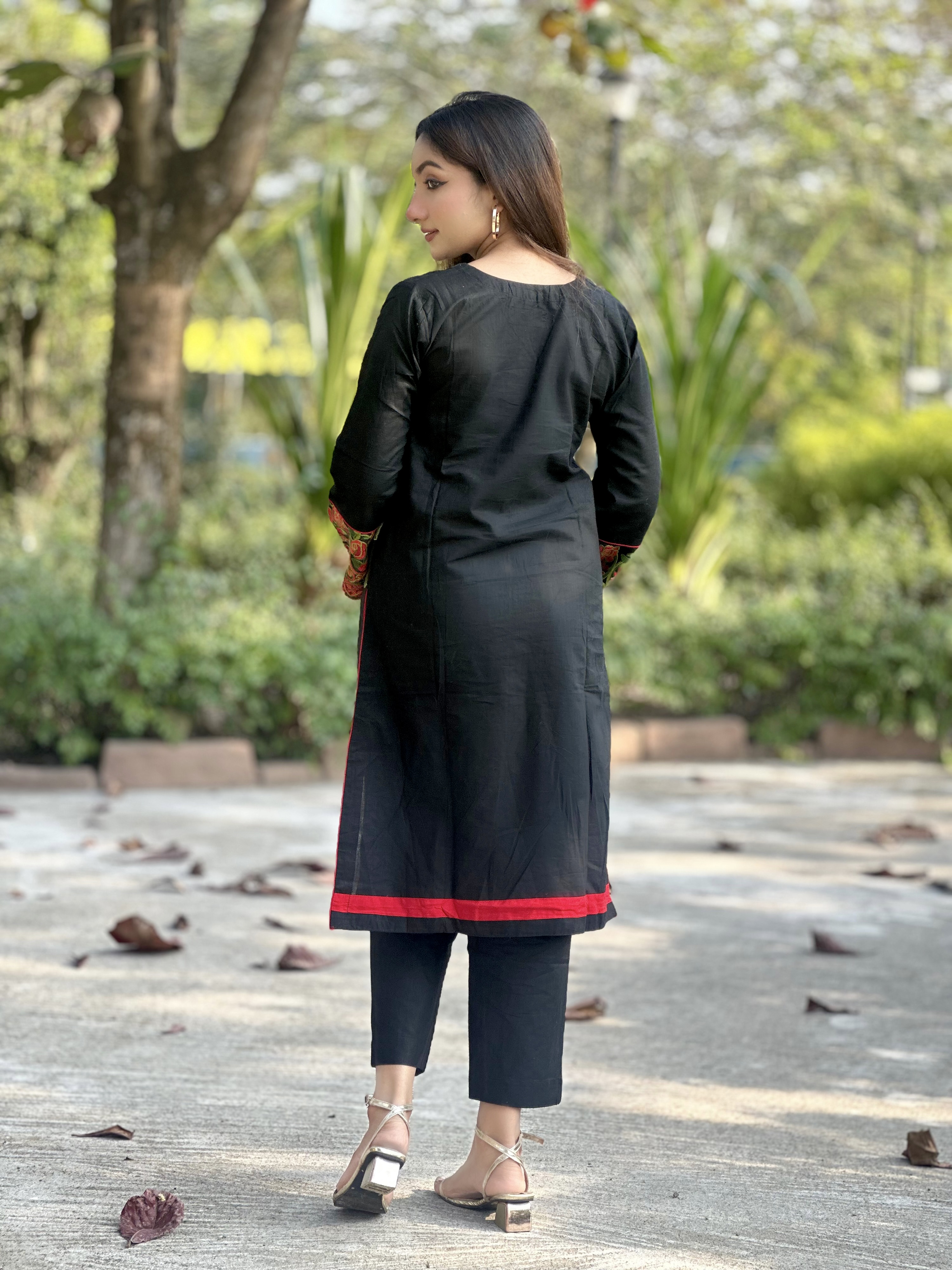 Luxurious Roman Silk Embroidered Coord Set