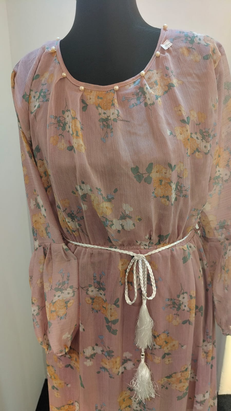 Floral Print Long Sleeve Dress