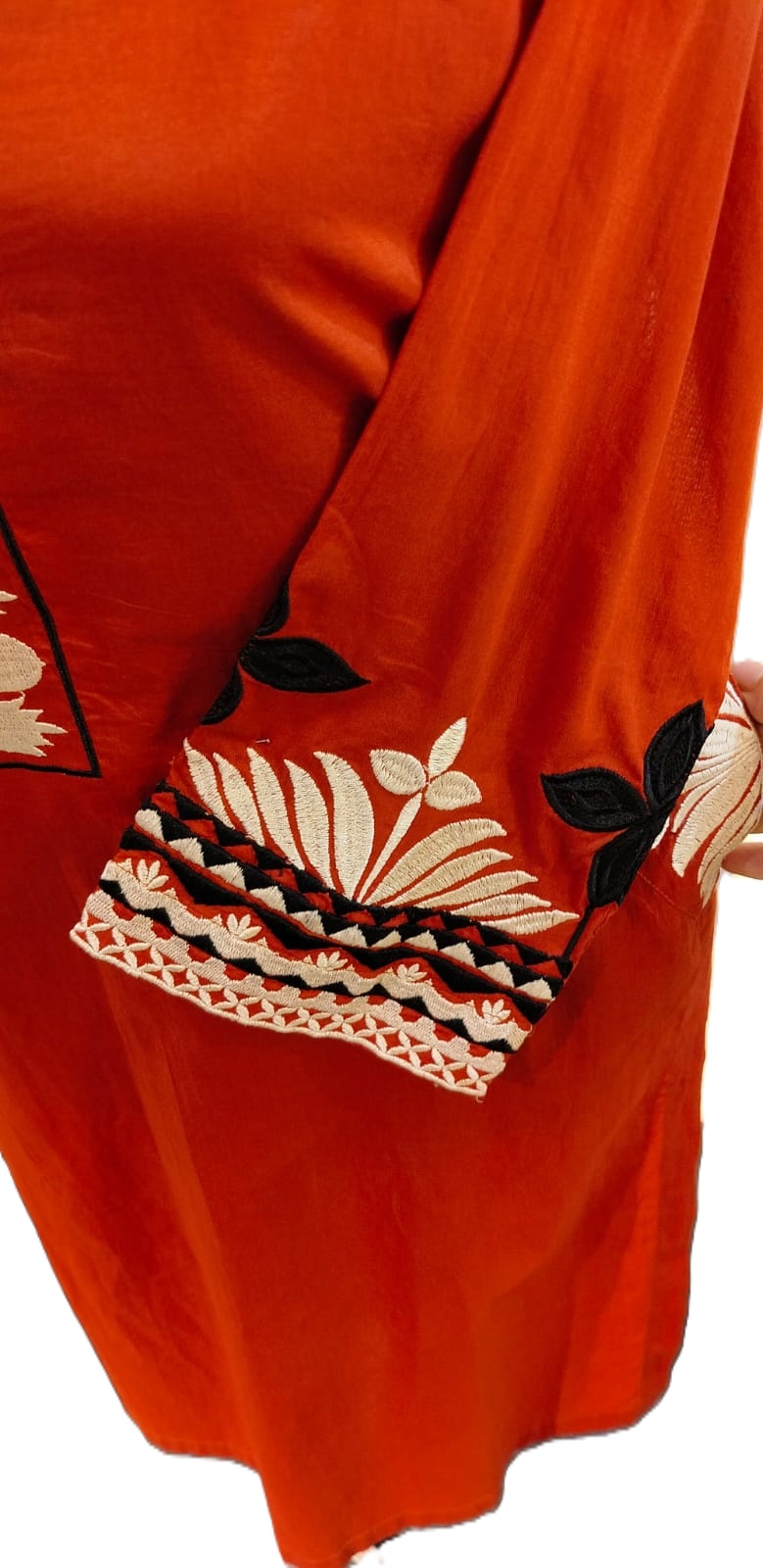 Embroidered Cotton Single Kurti