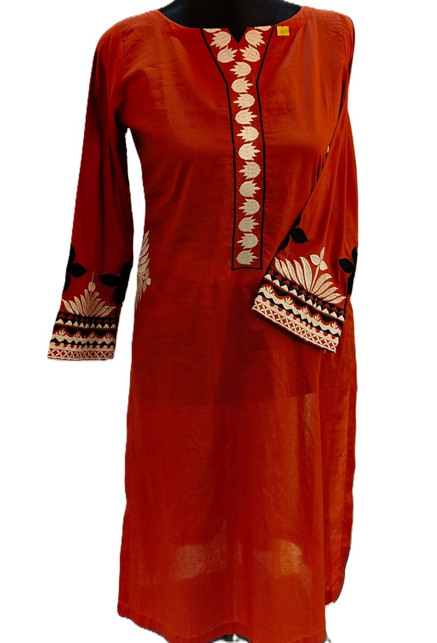 Embroidered Cotton Single Kurti