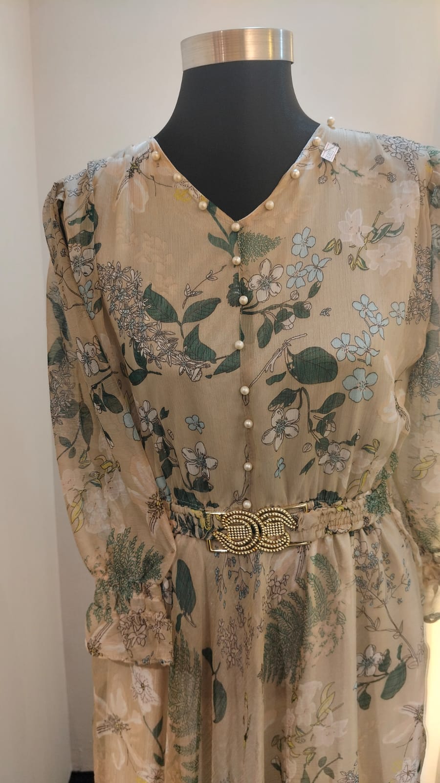 Floral Print Long Sleeve Dress