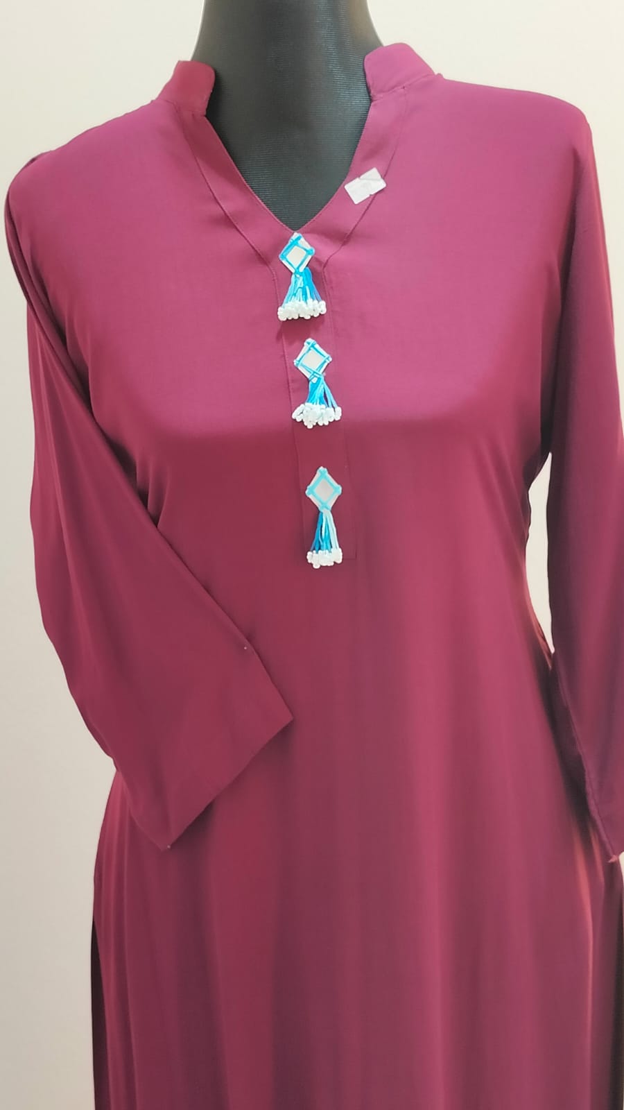 Elegant Maroon Single long kamiz