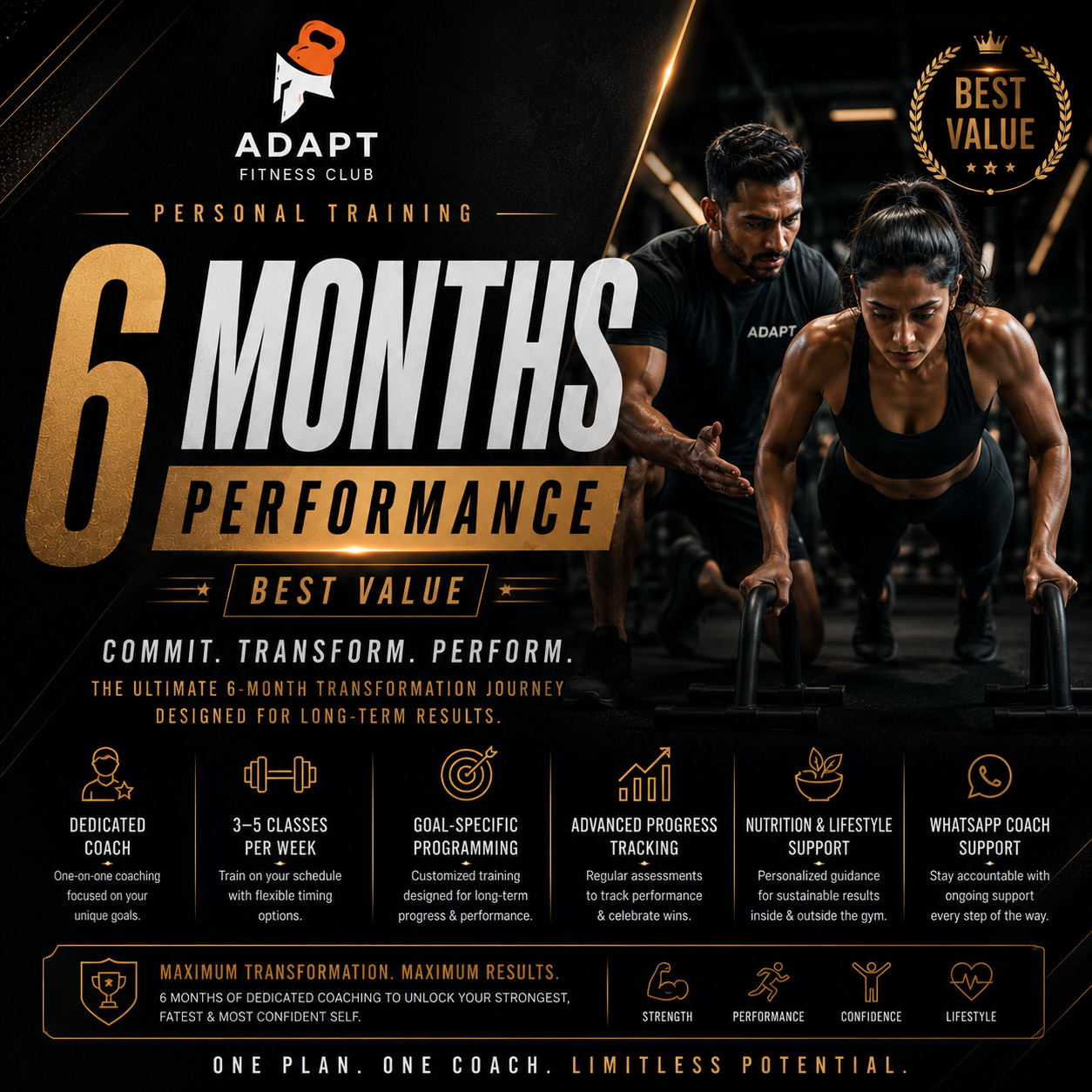 PT PERFORMANCE - 6 MONTHS PLAN
