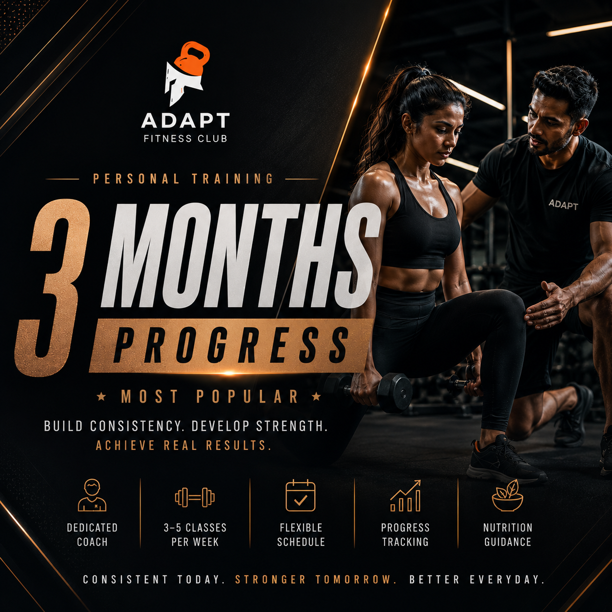PT PROGRESS - 3 MONTHS PLAN