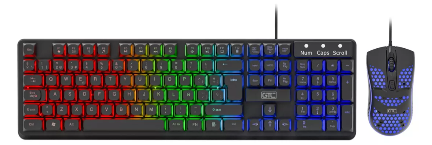 Teclado mas Mouse GTC RGB 