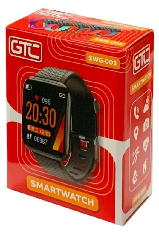 GTC SWG-003 Smartwatch NEGRO