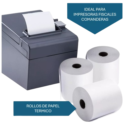 Rollos de papel térmico 80X50