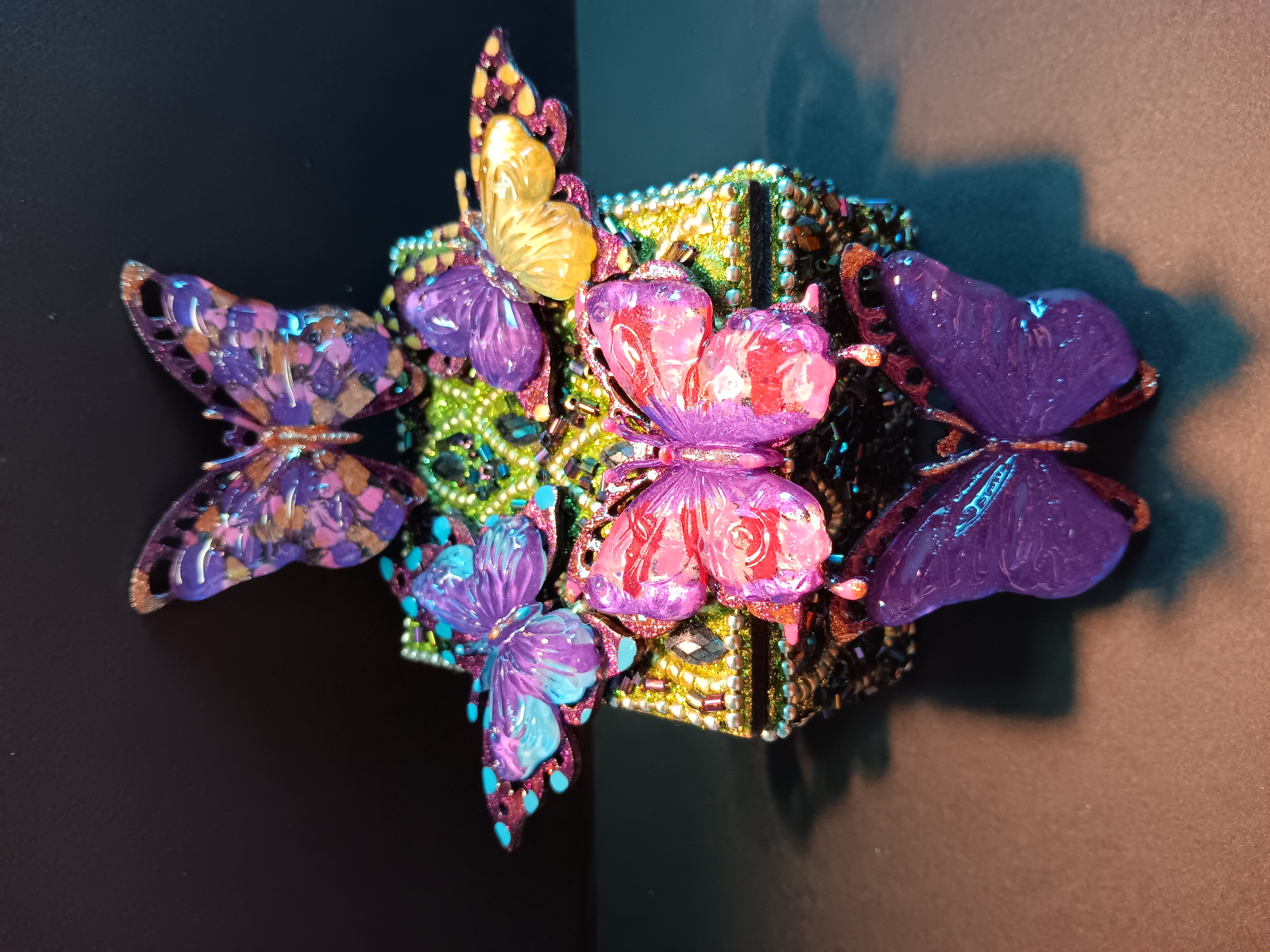 BUTTERFLY BRACELETS AND NECKLACES PURPLE