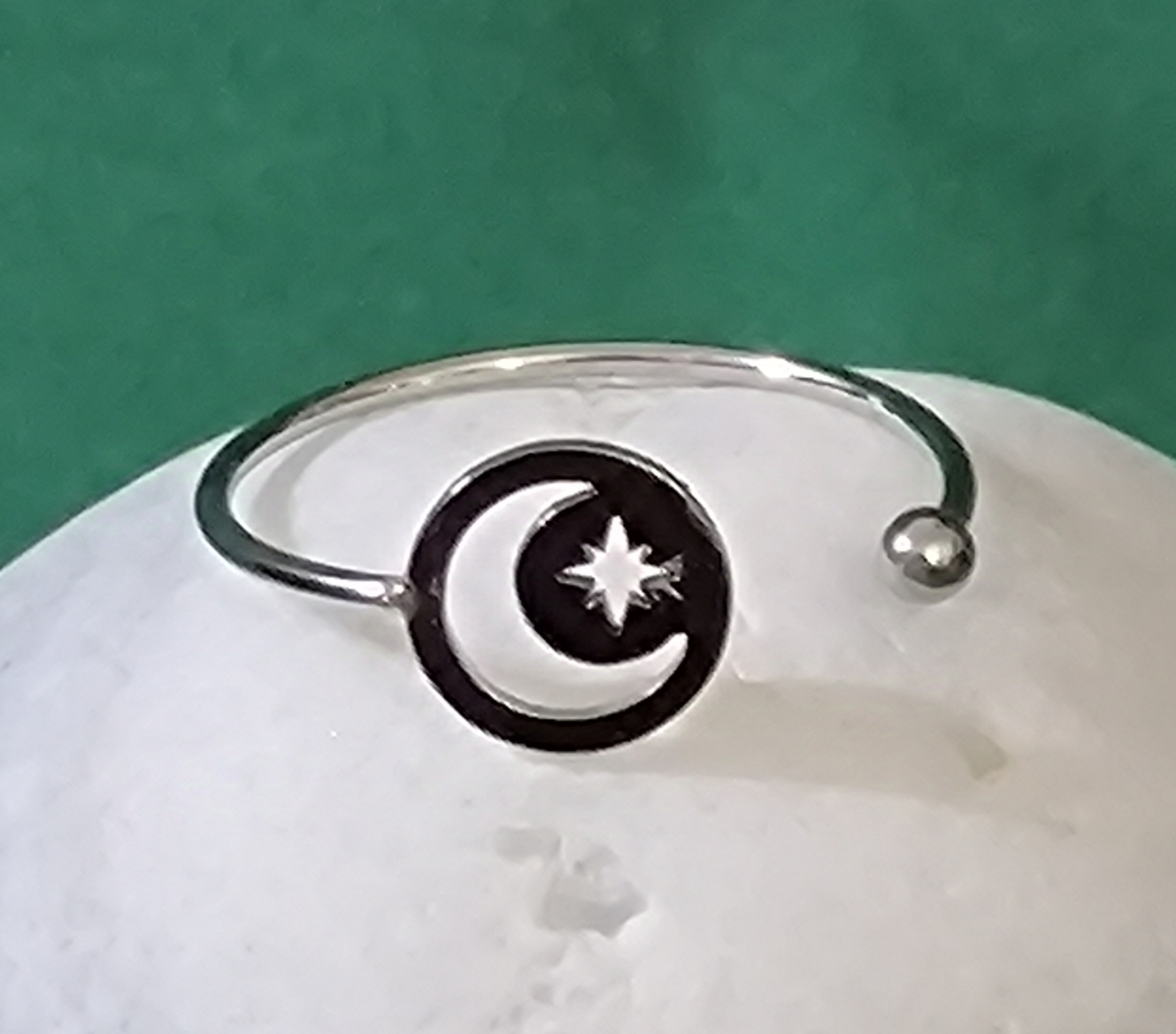 Anillo Luna y estrella polar.