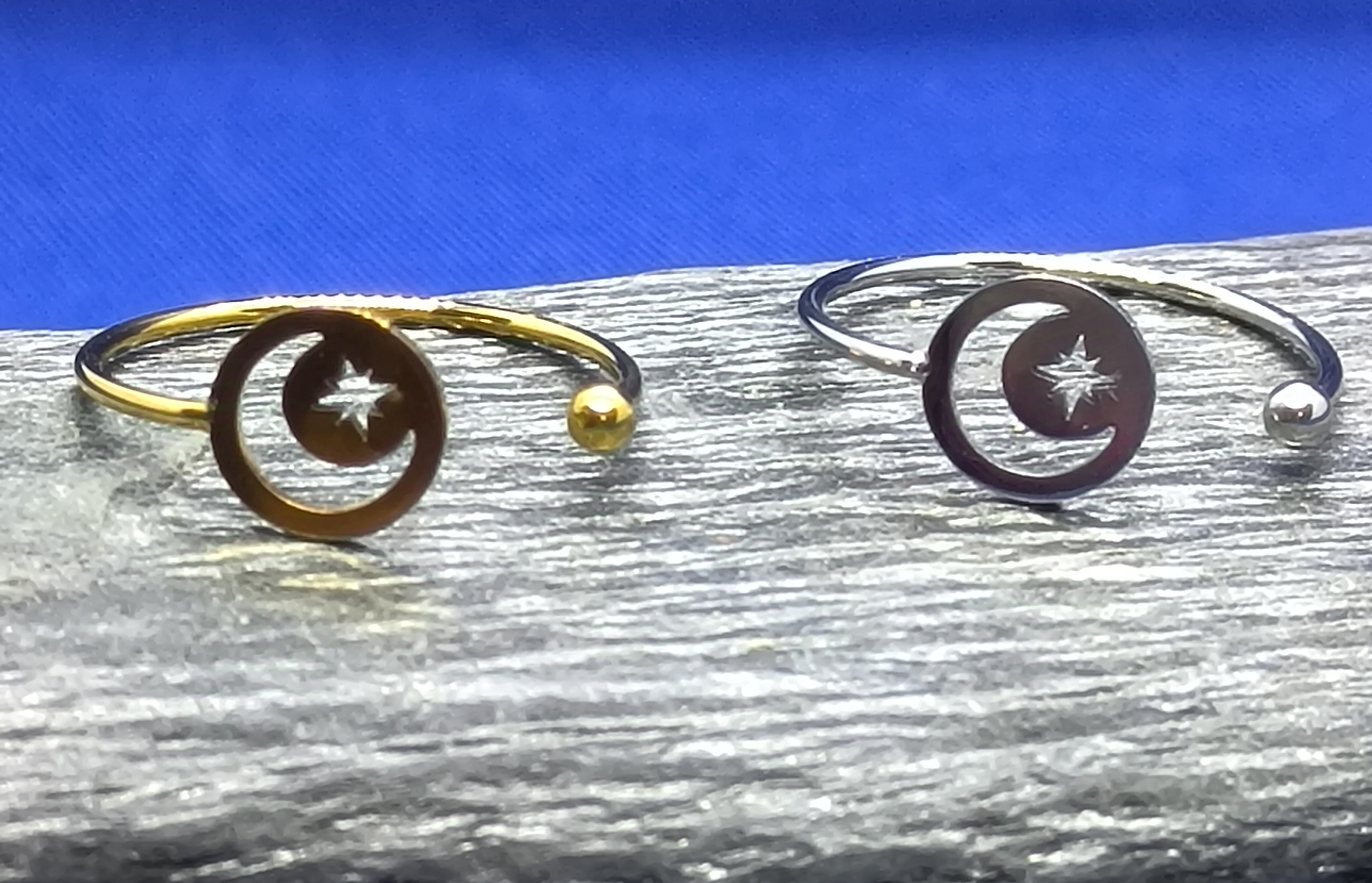 Anillo Luna y estrella polar.