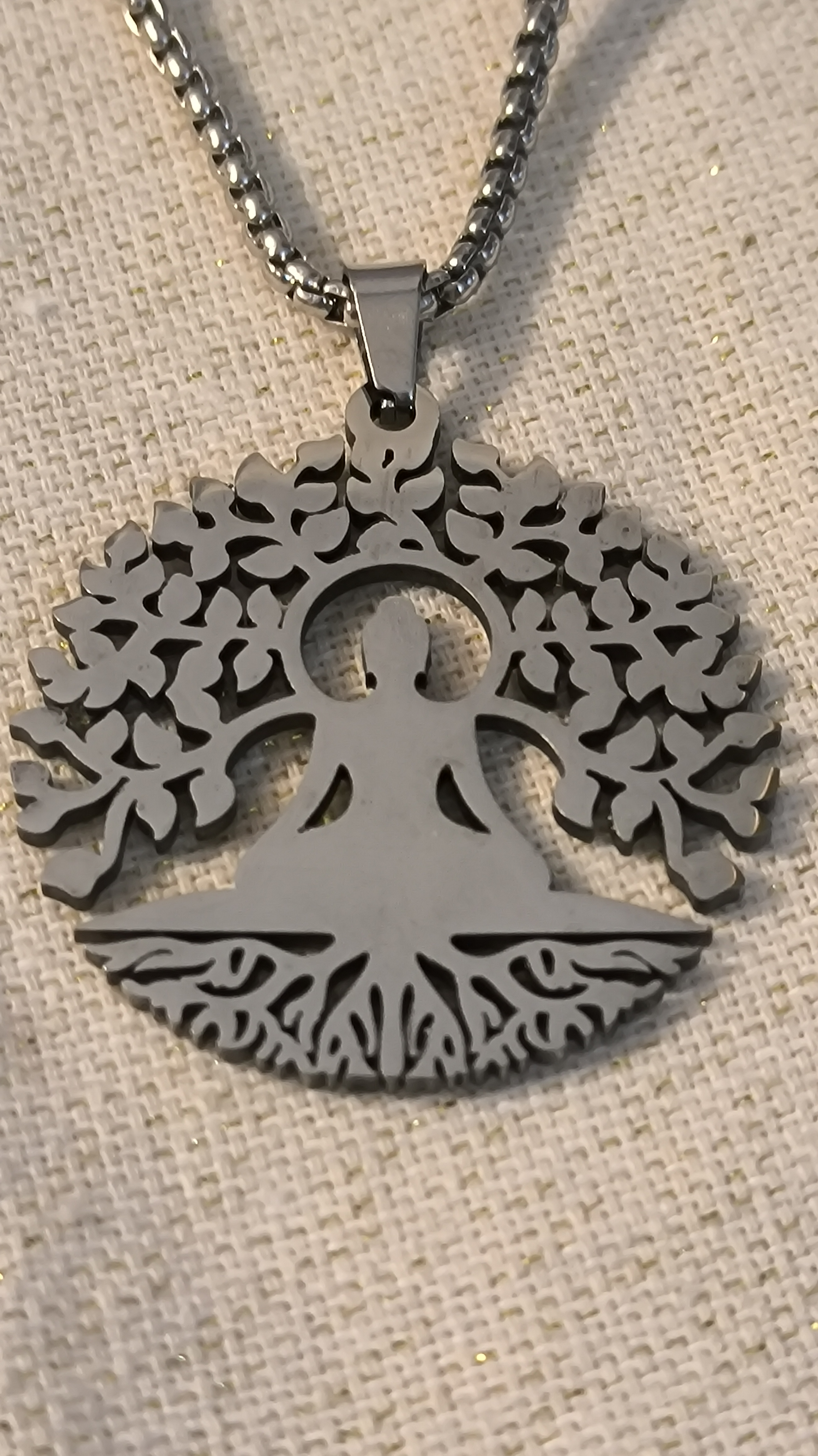 Colgante Buda con Árbol de la Vida.