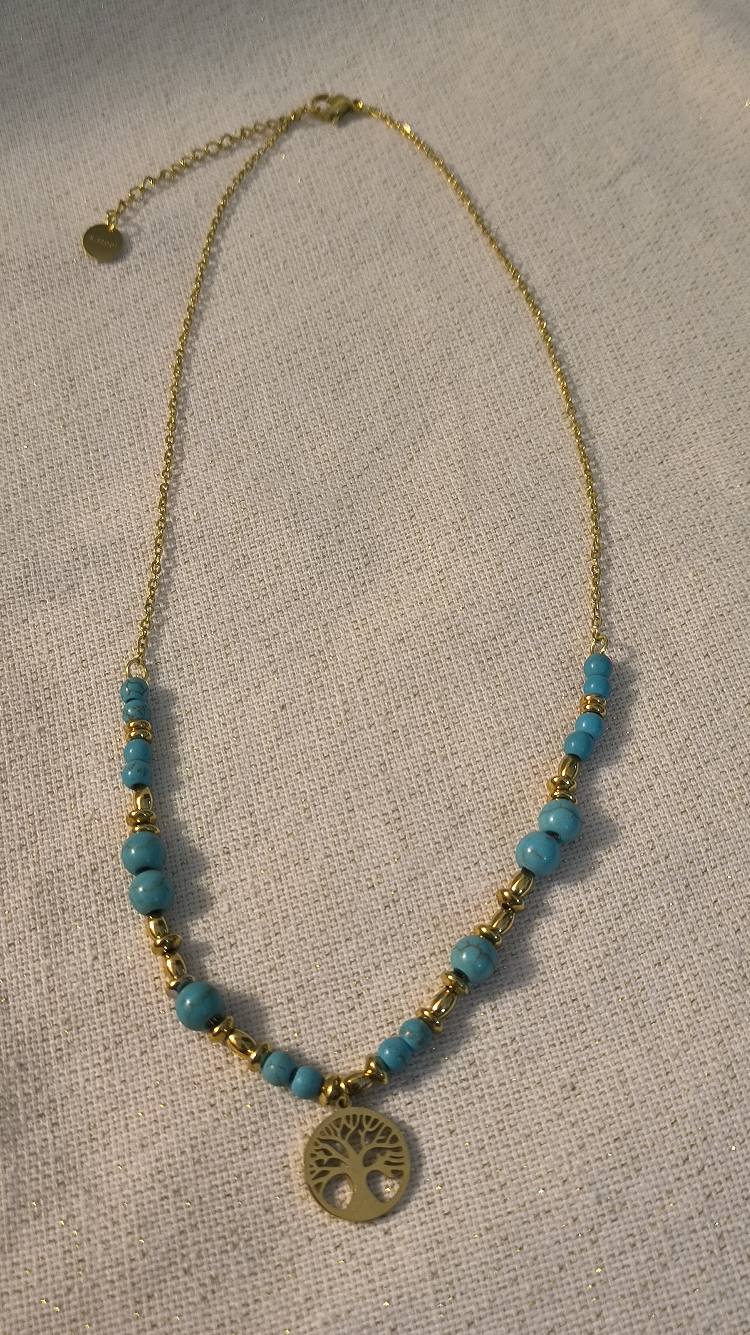 Colgante Árbol de la Vida con Turquesas.