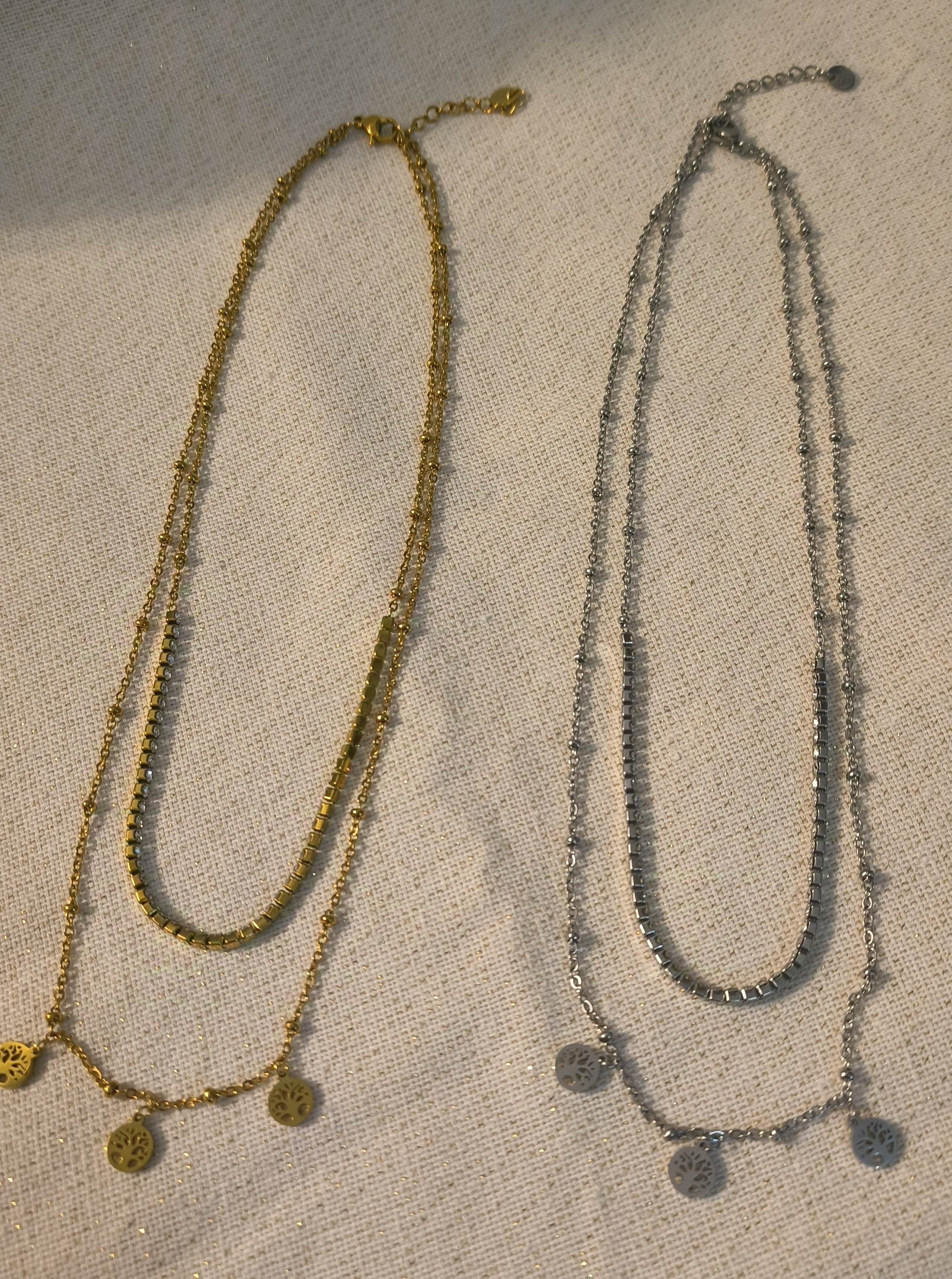 Gargantilla doble del Árbol de la Vida.