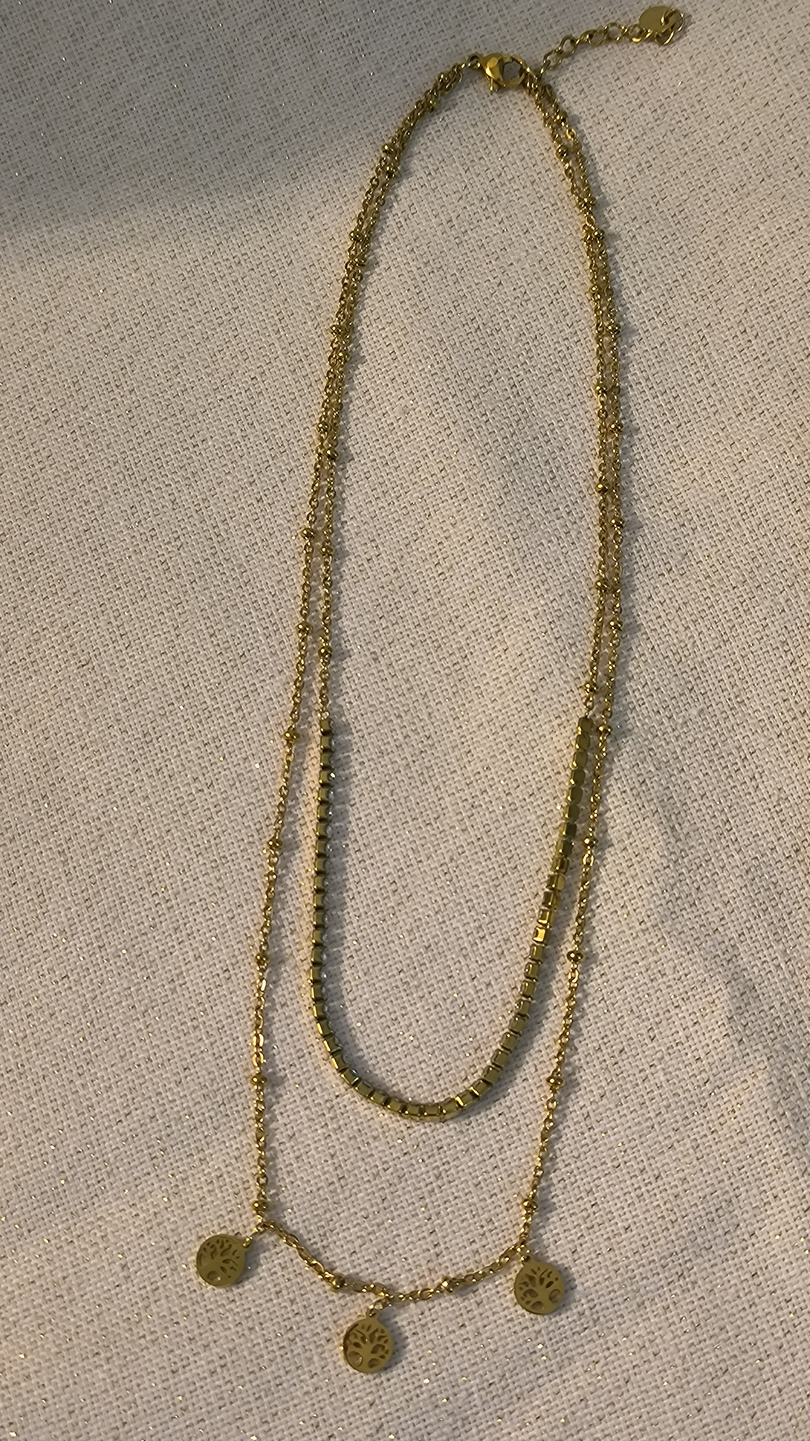 Gargantilla doble del Árbol de la Vida.