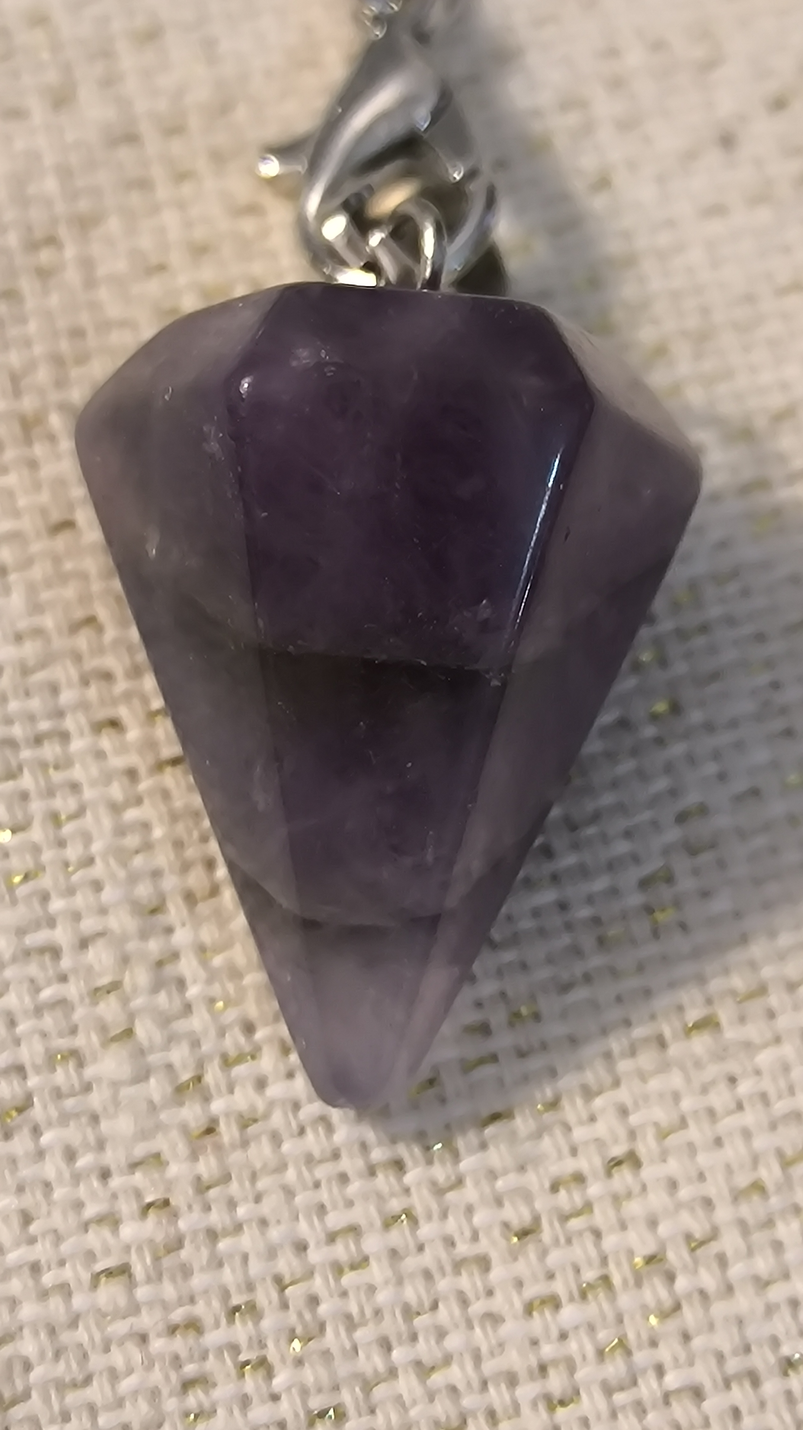 Péndulo de Piedra Facetado.