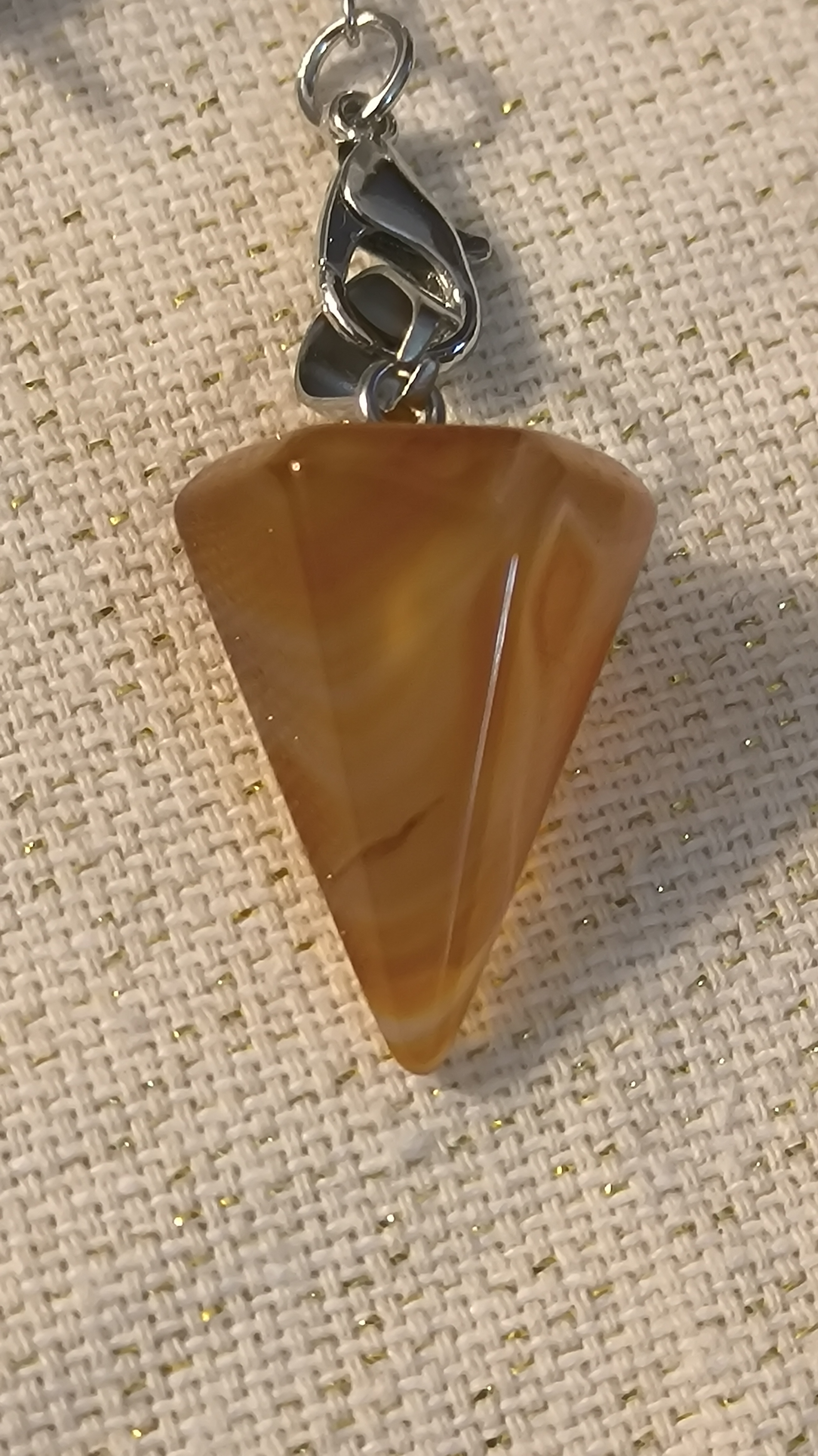 Péndulo de Piedra Facetado.